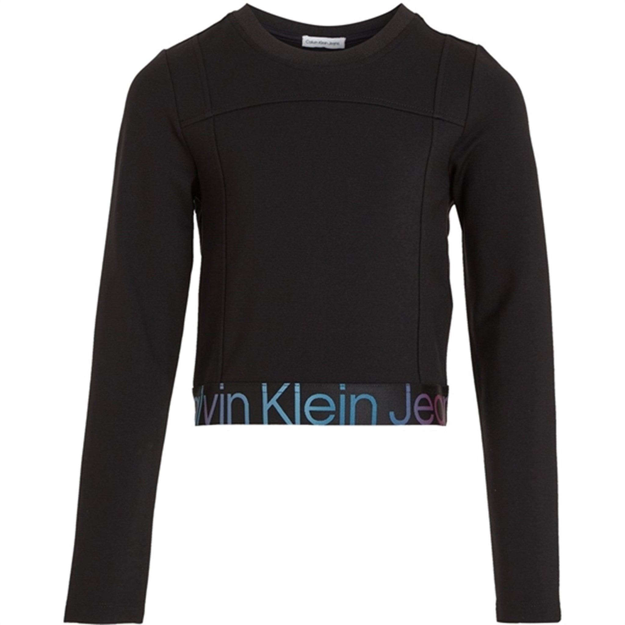 Calvin Klein Punto Tape Ls Top Ck Black - Str. 16 år