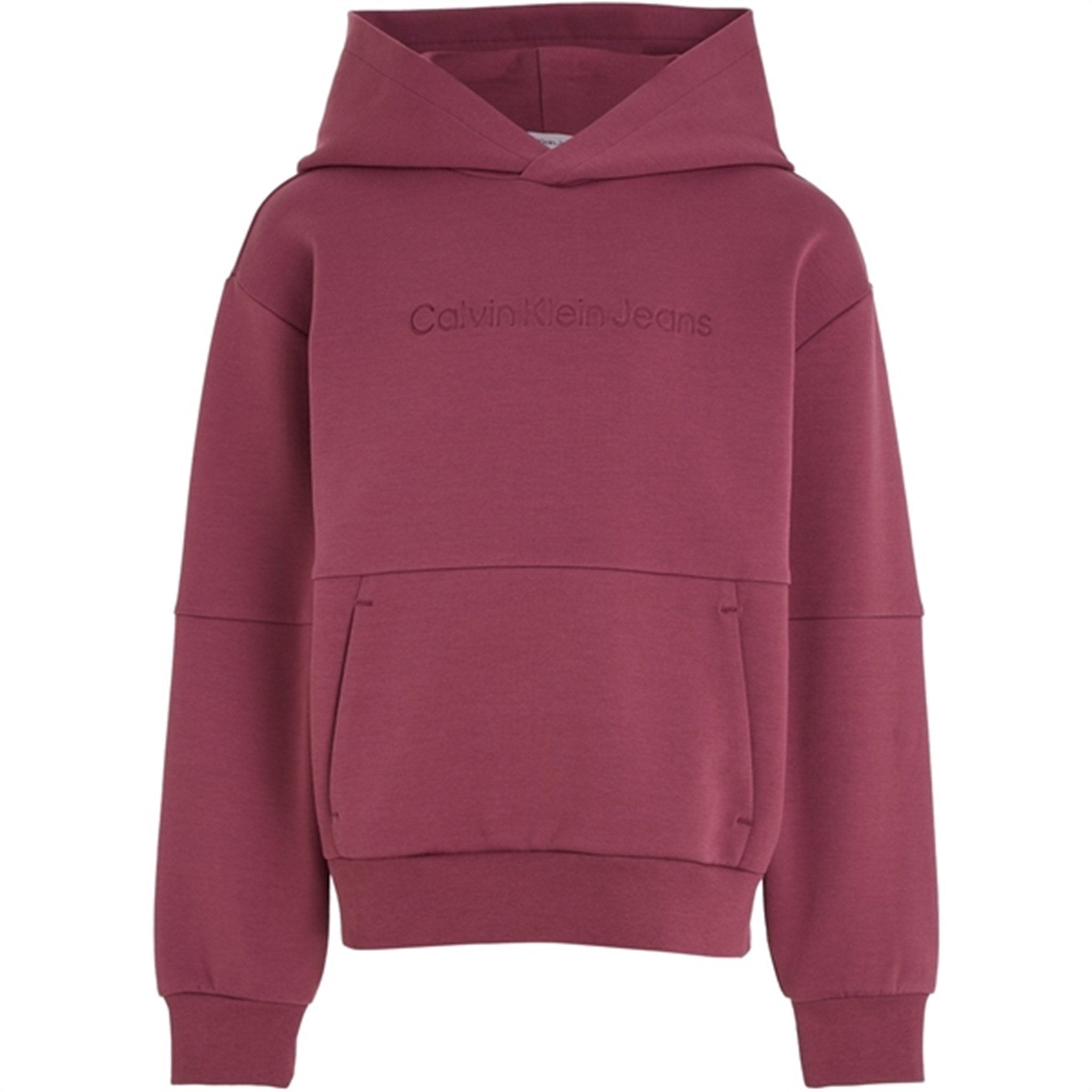 Calvin Klein Spacer Debossed Logo Hoodie Porpoise - Str. 16 år