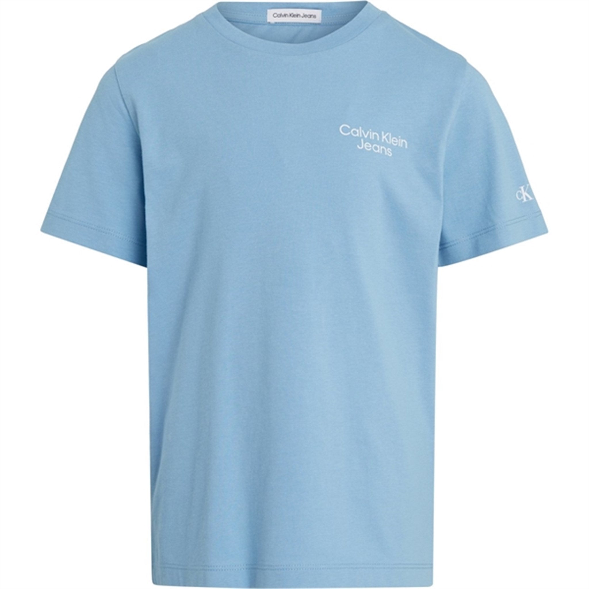Calvin Klein CKJ Stack Logo T-Shirt Dusk Blue - Str. 16 år