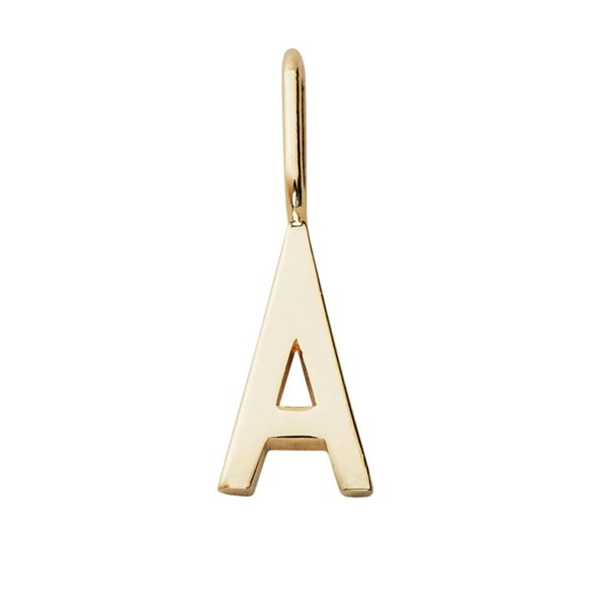 Design Letters Archetype Lille Vedhæng GOLD Plated - Str. J