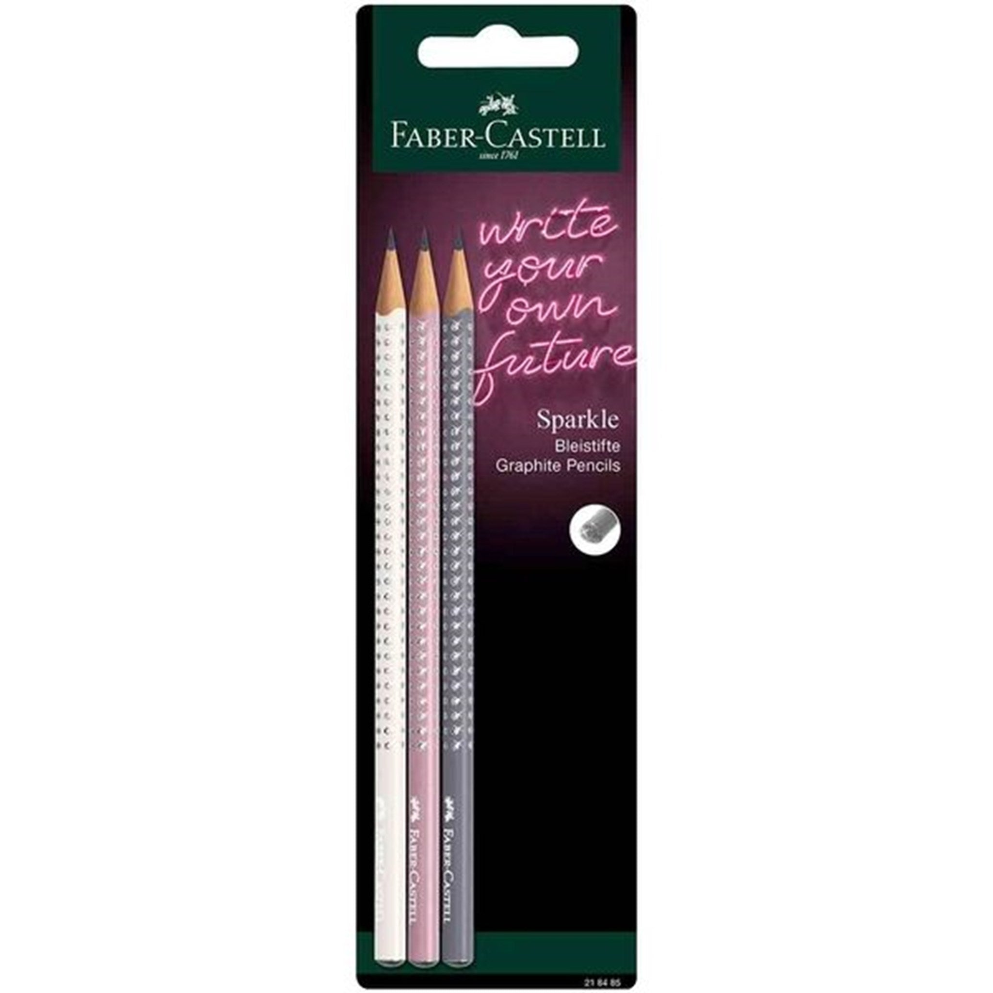 Faber Castell Grip Blyanter 3 stk Sparkle