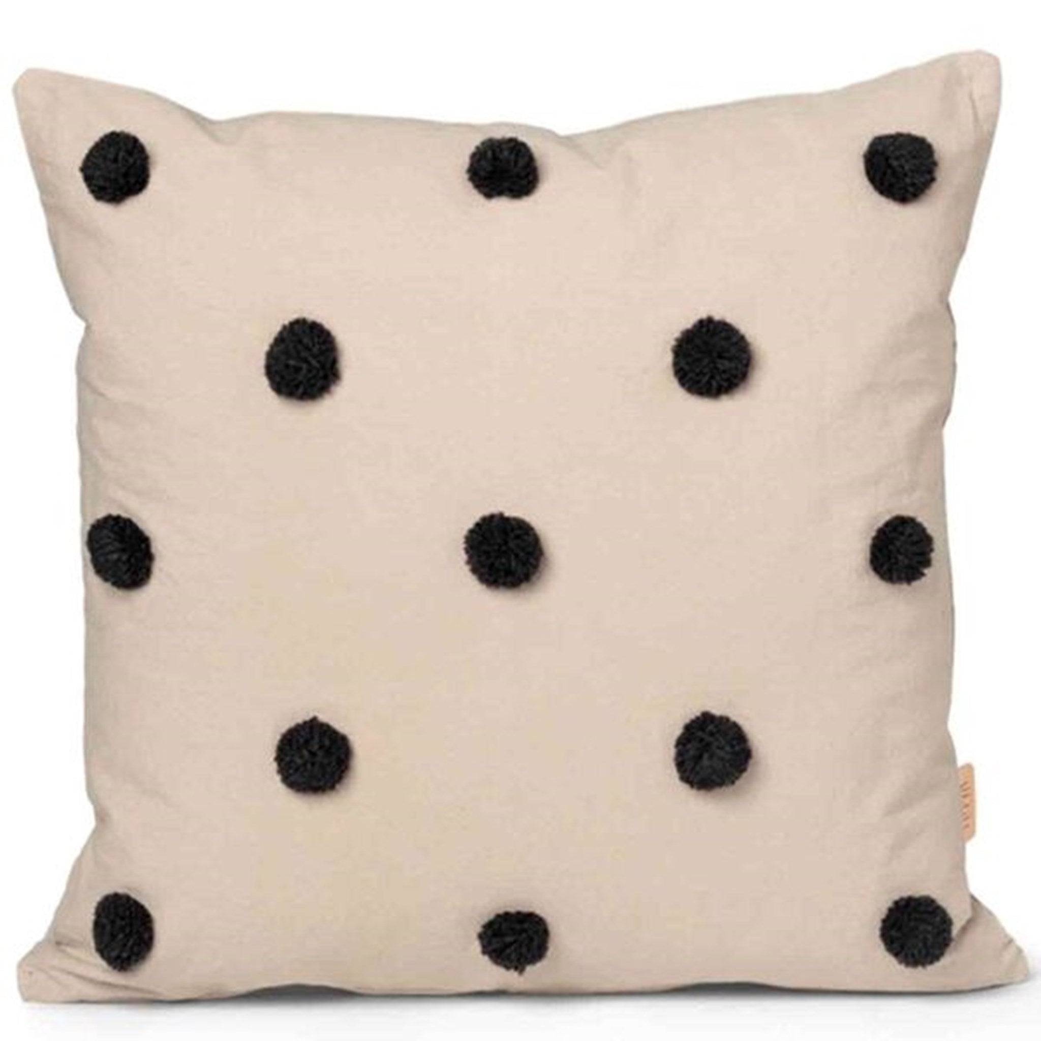 Billede af Ferm Living Dot Tufted Pude Sand/Black