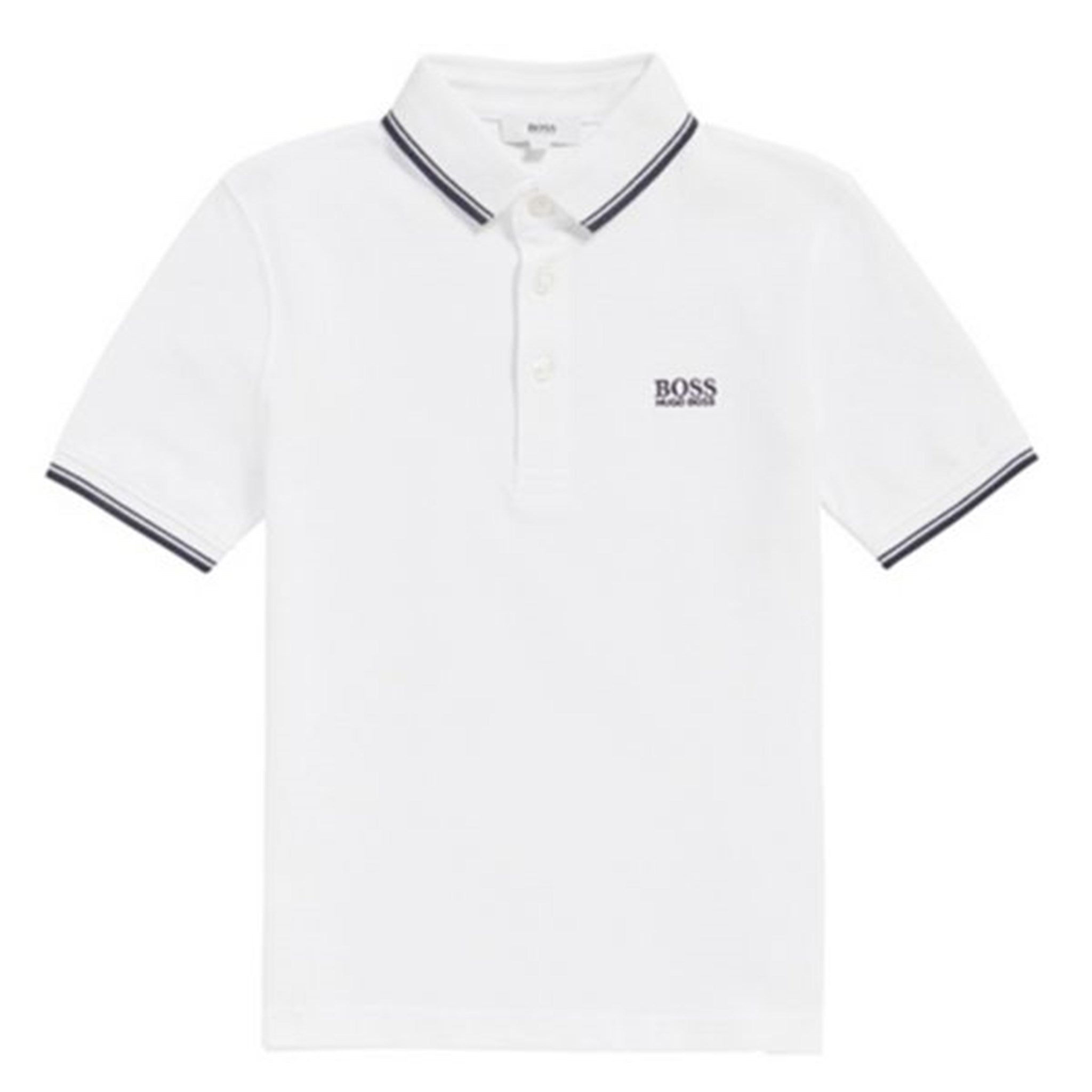 Hugo Boss Boy Short Sleeve Polo White - Str. 8 år