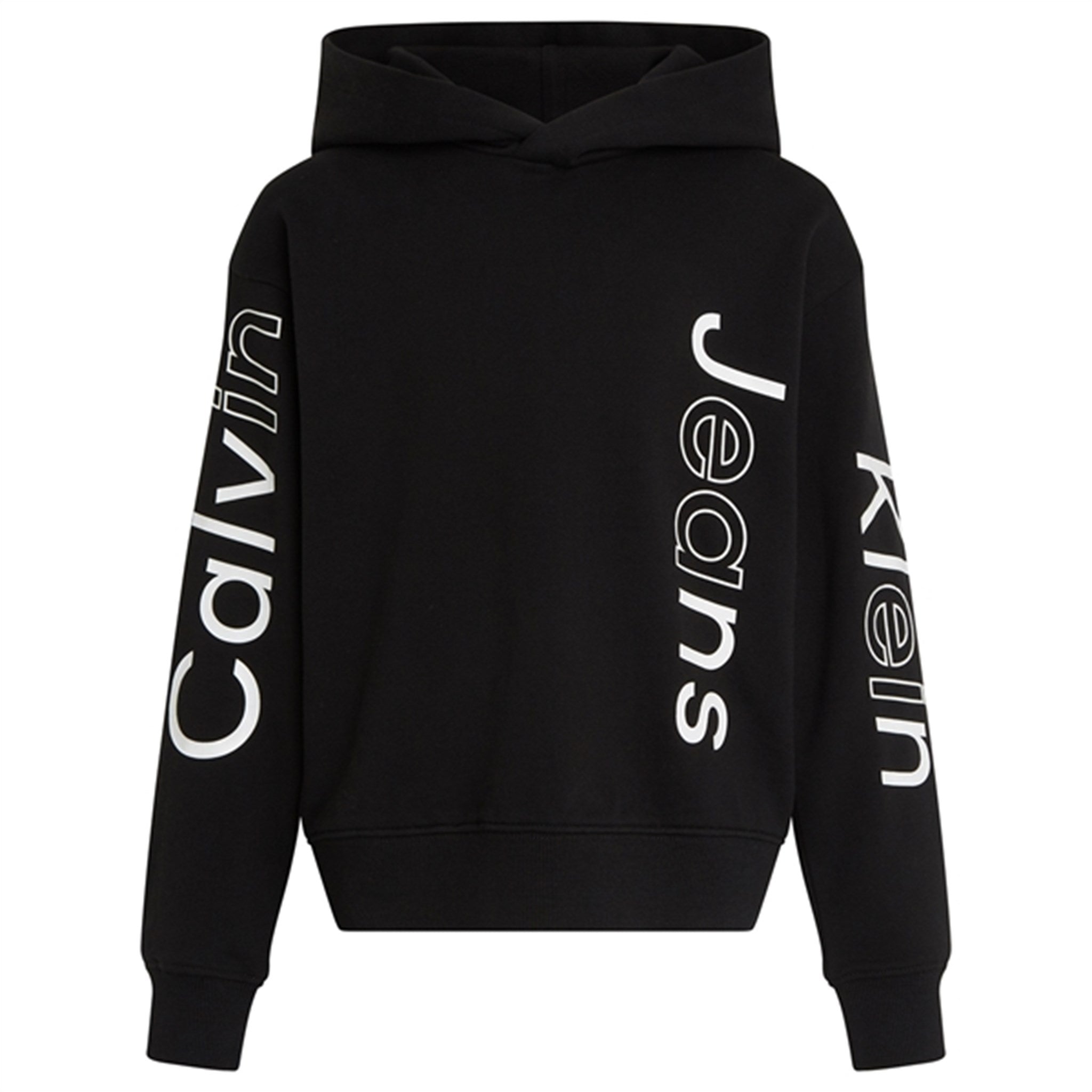 Calvin Klein Maxi Inst.Logo Rlxd Hoodie CK Black - Str. 12 år