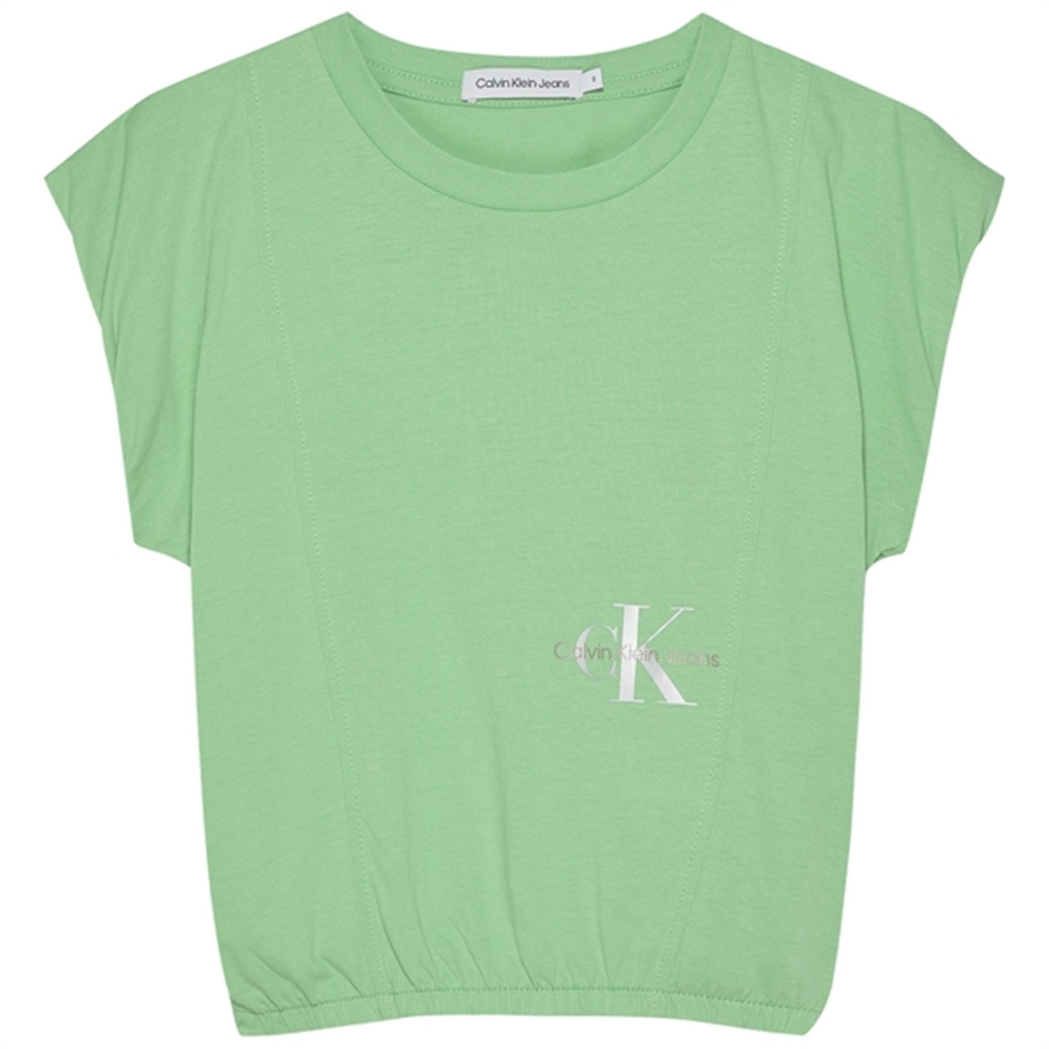 Calvin Klein Monogram Off Placed Cap T-Shirt Neptunes Wave - Str. 12 år