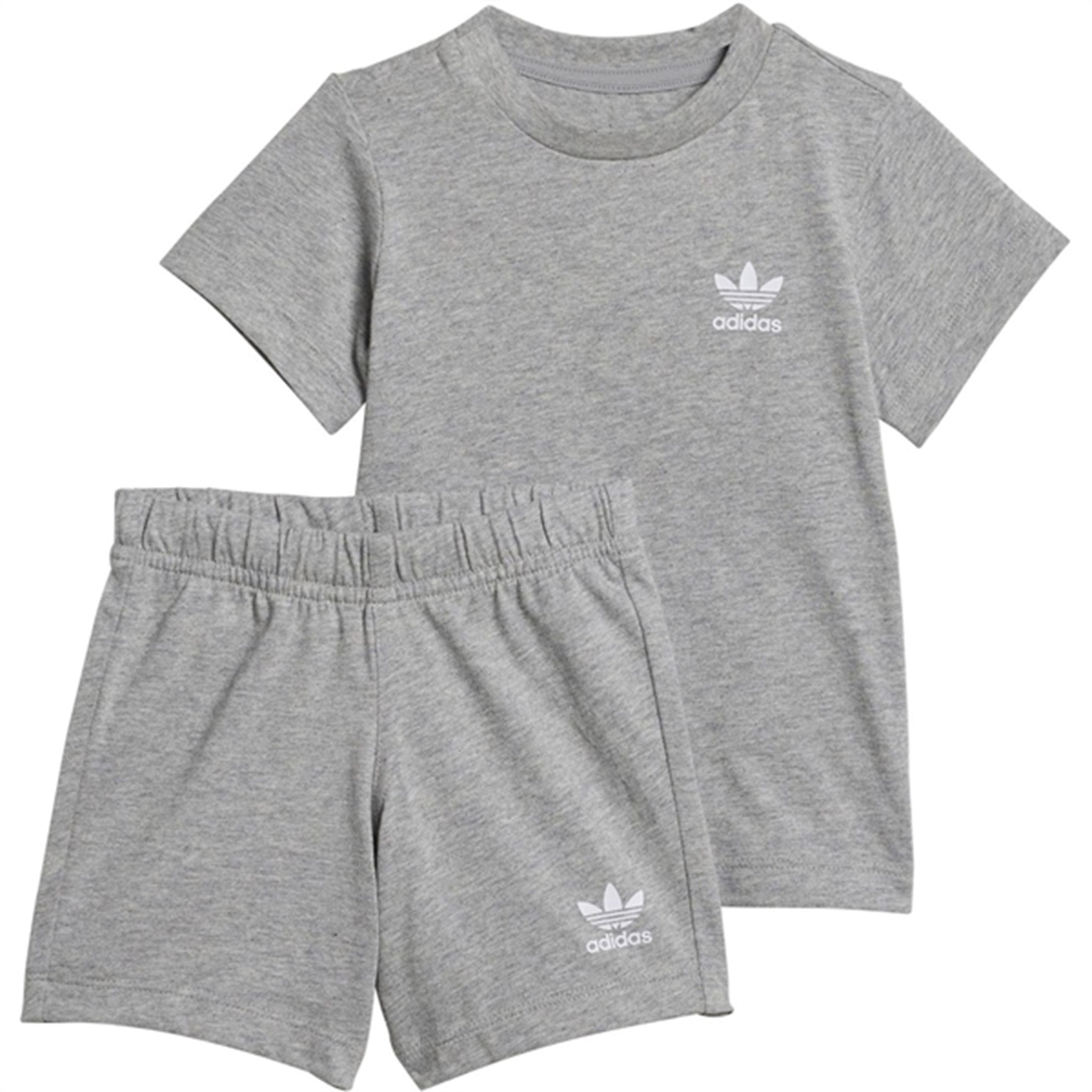 adidas Originals Grey Shorts Tee Sæt - Str. 68 cm