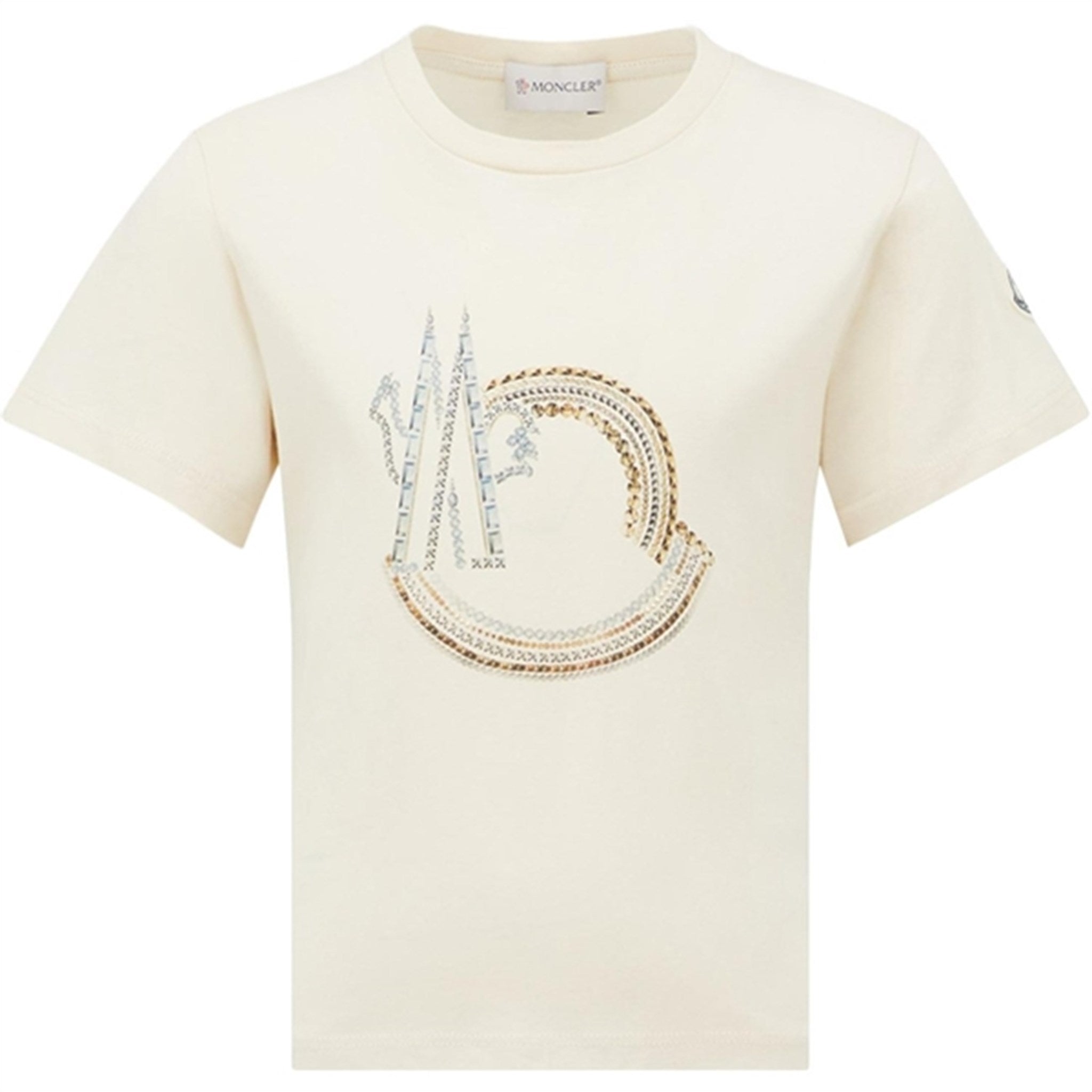 Moncler T-Shirt Cream - Str. 12 år