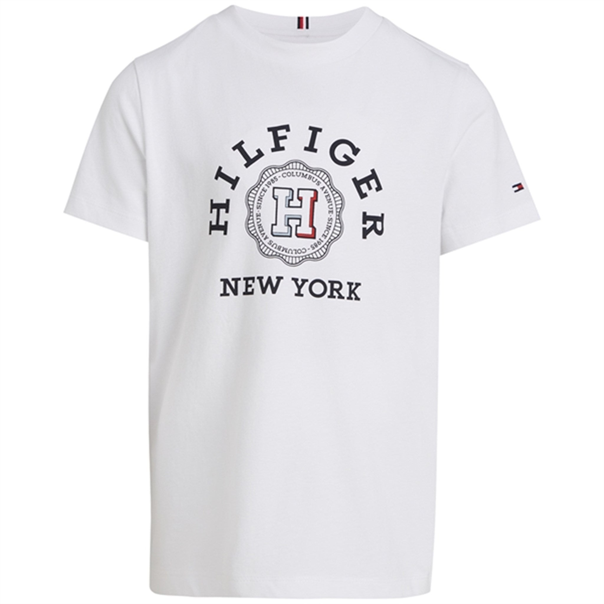 Tommy Hilfiger Monotype Arch T-Shirt White - Str. 140 cm/10 år