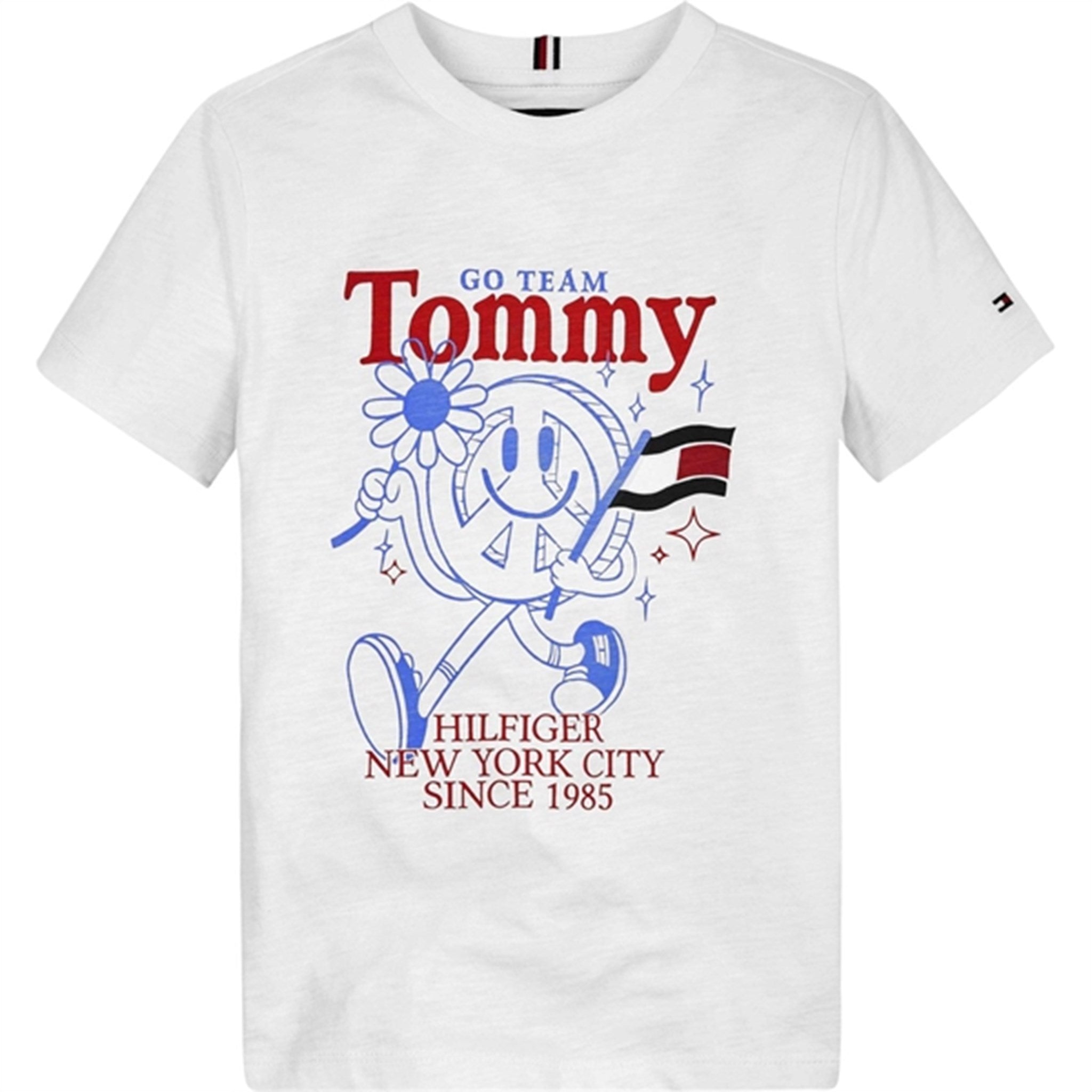 Tommy Hilfiger Fun T-Shirt White - Str. 164 cm/14 år