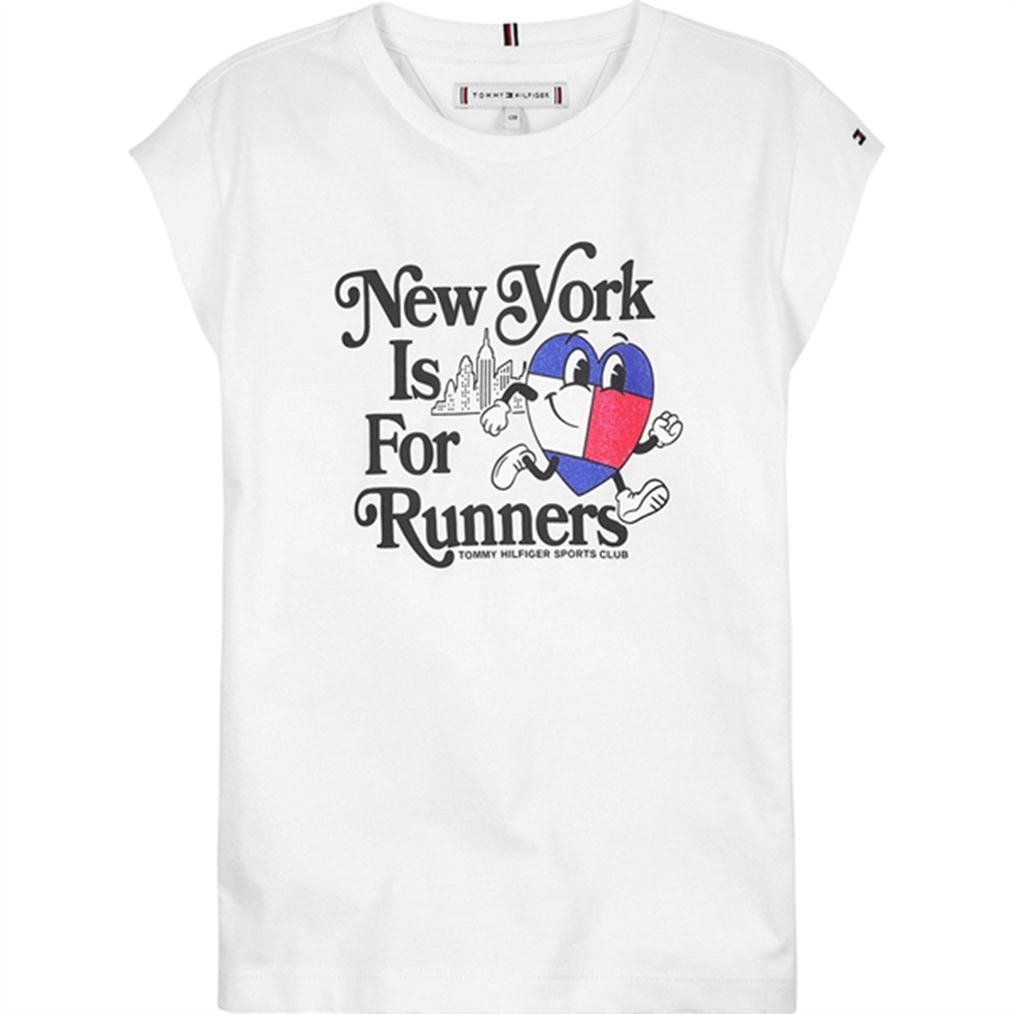 Tommy Hilfiger New York T-Shirt White - Str. 164 cm/14 år