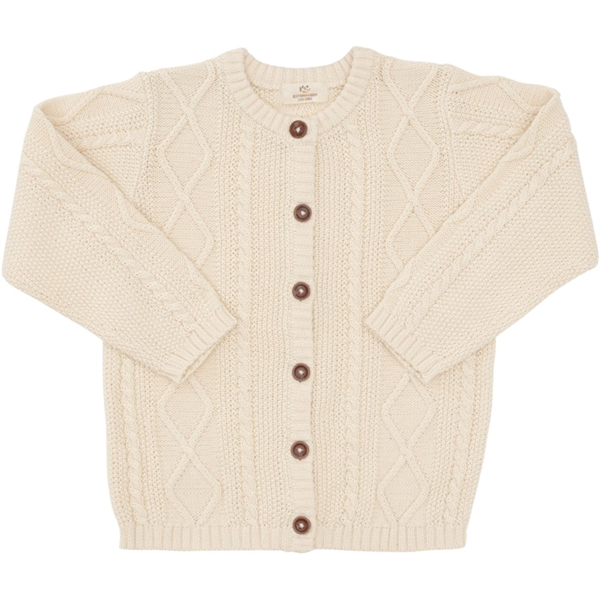 Copenhagen Colors Cream Strikket Cardigan - Str. 110