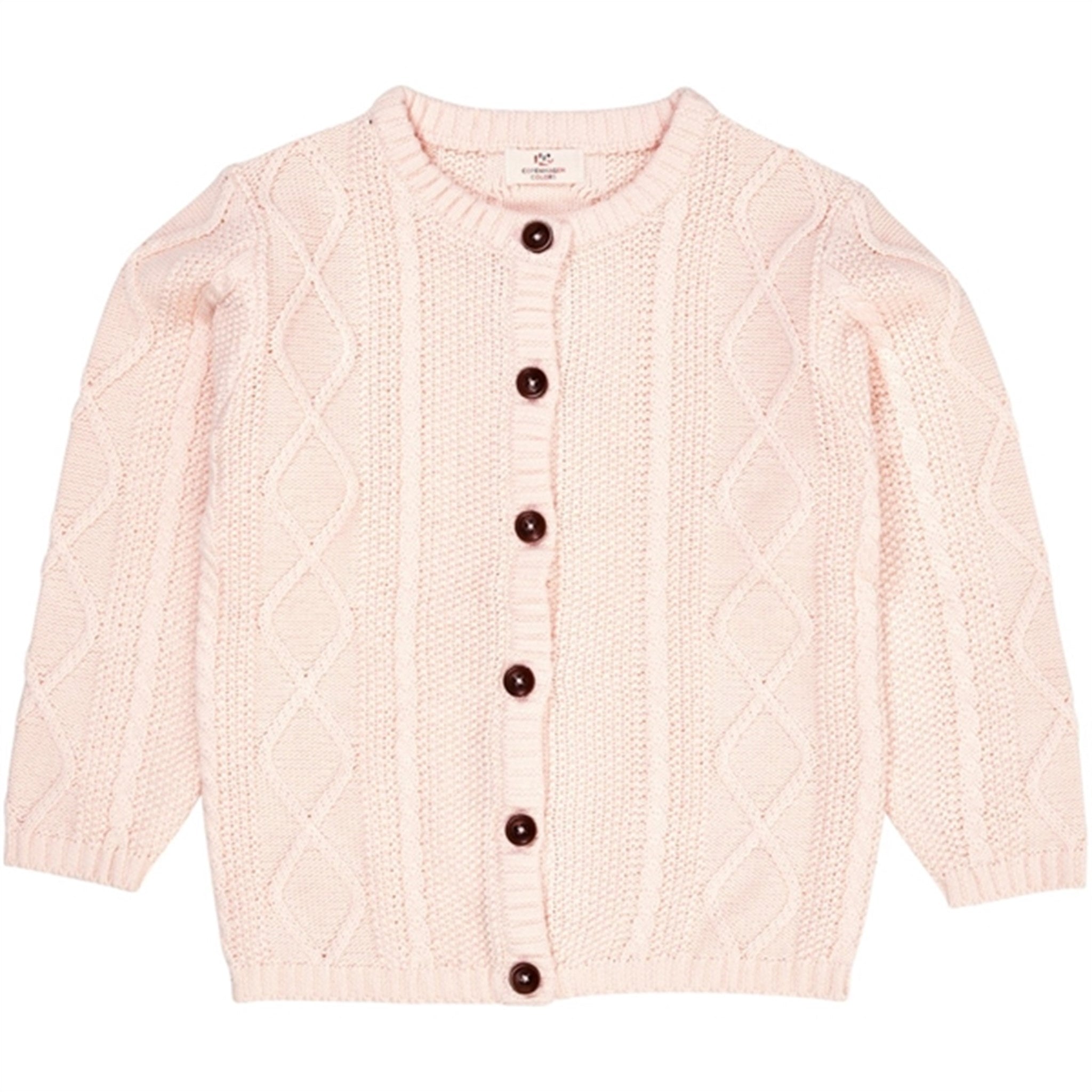 Copenhagen Colors Soft Pink Strik Cardigan - Str. 56