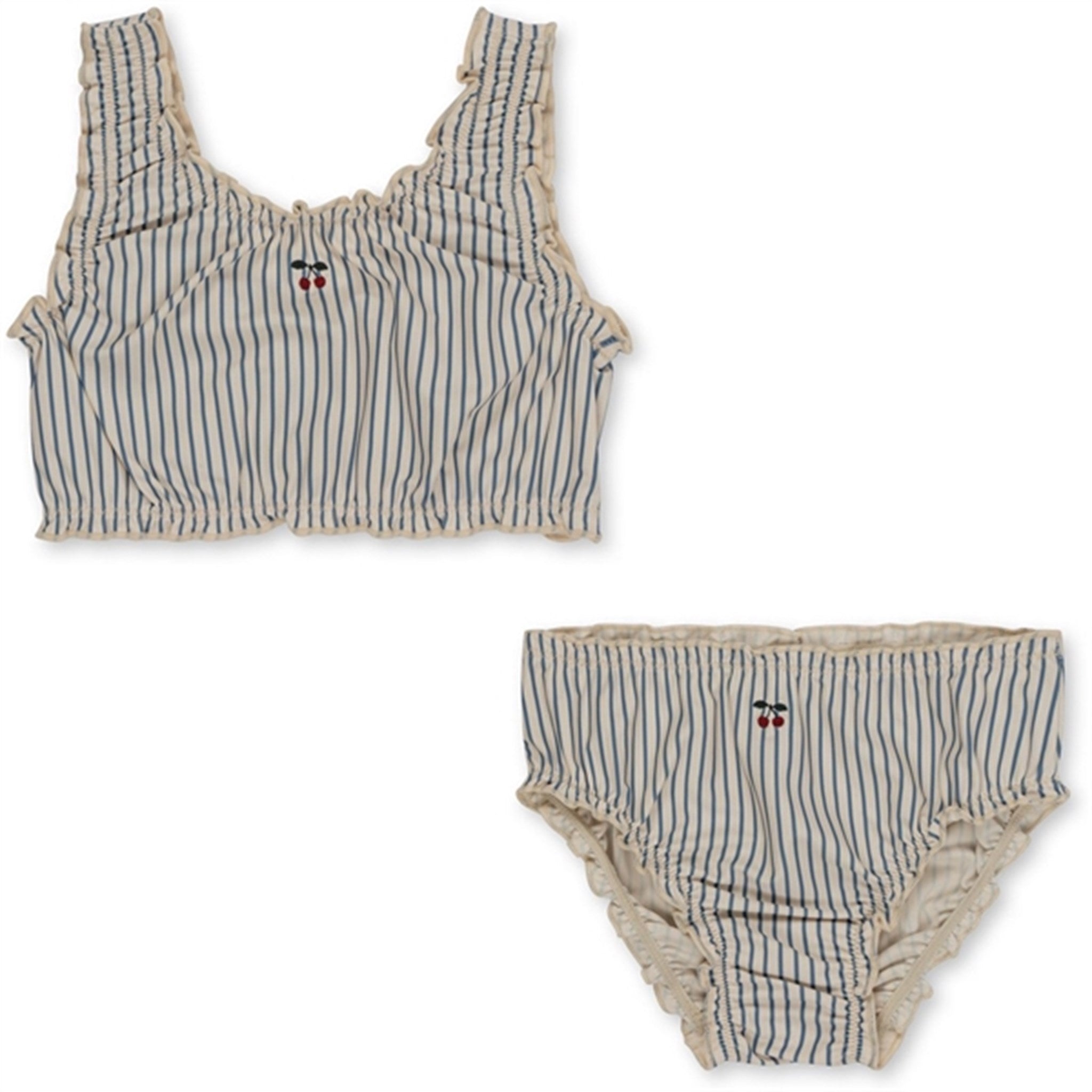 Billede af Konges Sløjd Collette Bikini Blue Stripe - Str. 4 år