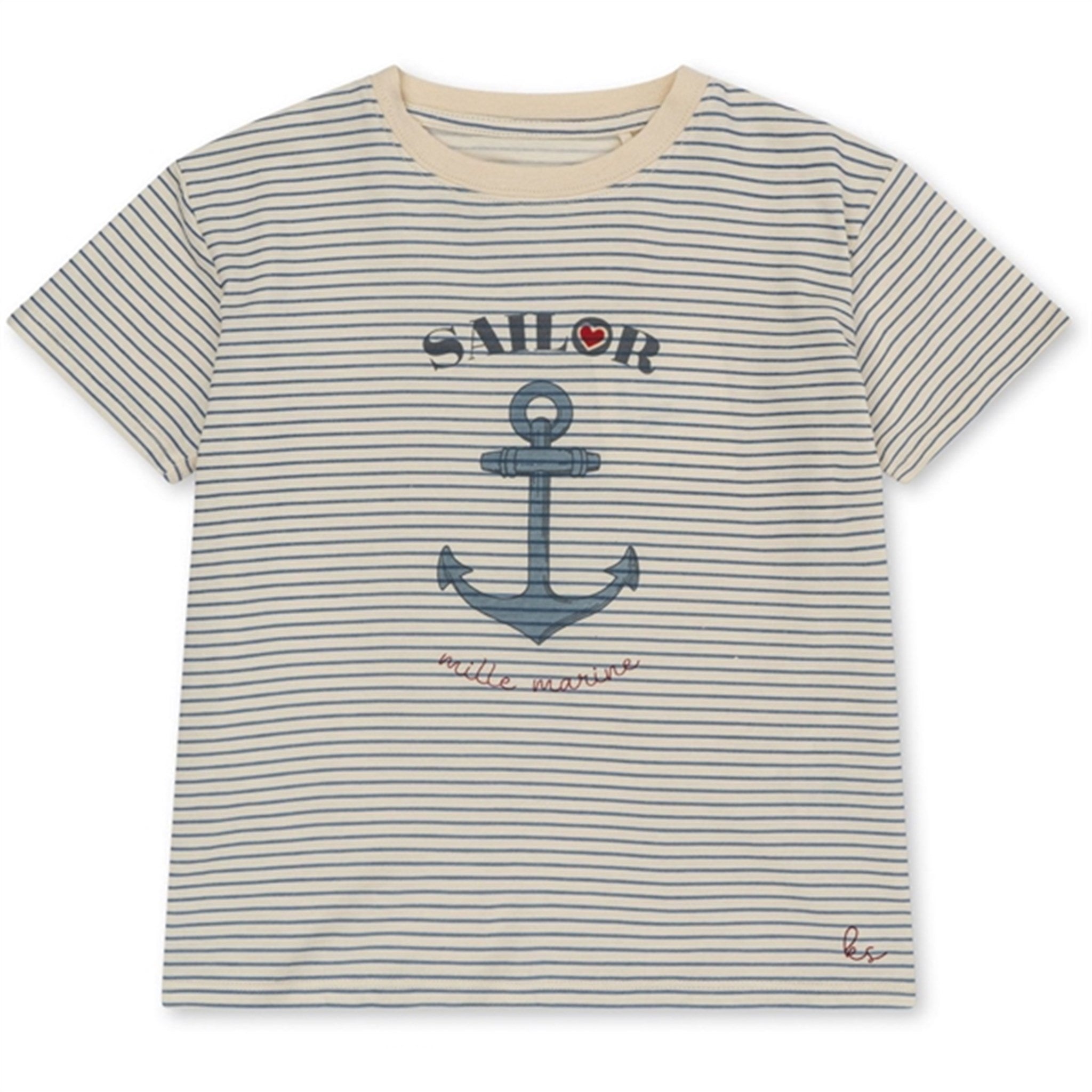 Konges Sløjd Stripe Bluie Famo T-shirt - Str. 3 år