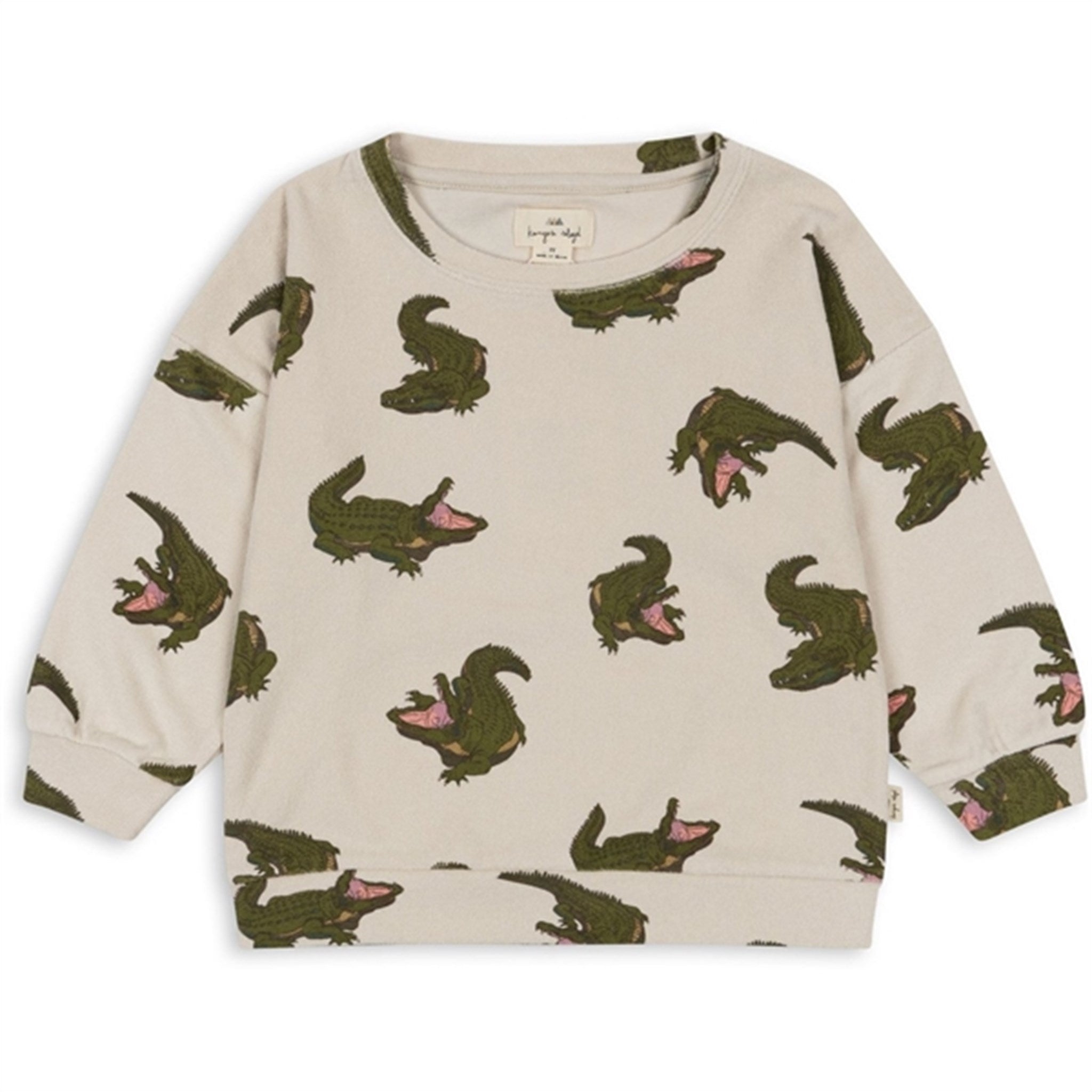 Konges Sløjd Crocodile Itty Sweatshirt - Str. 9 mdr