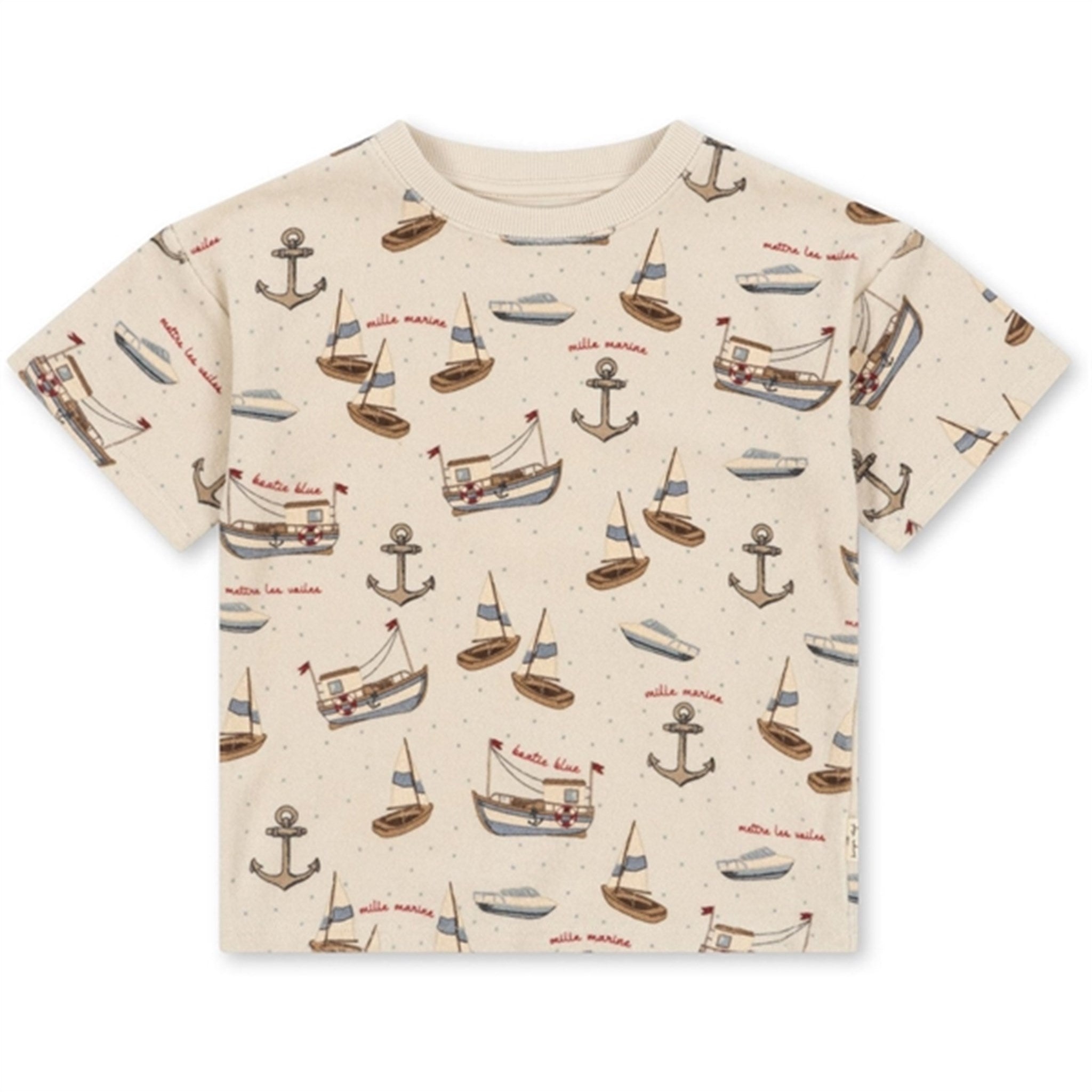 Konges Sløjd Sail Away Itty T-shirt - Str. 9 mdr