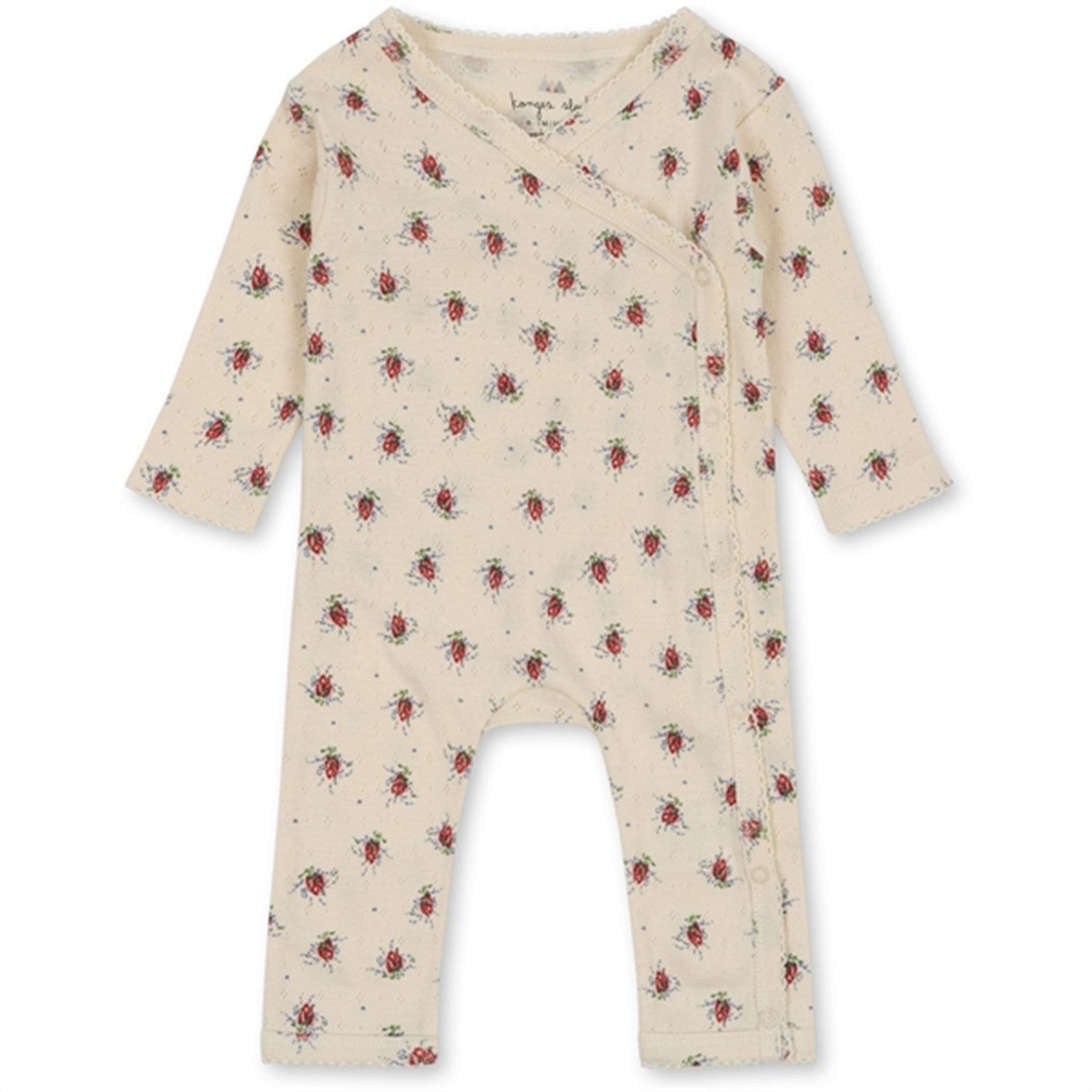 Konges Sløjd Vita Rosa Mini Minnie Newborn Heldragt - Str. 3 mdr