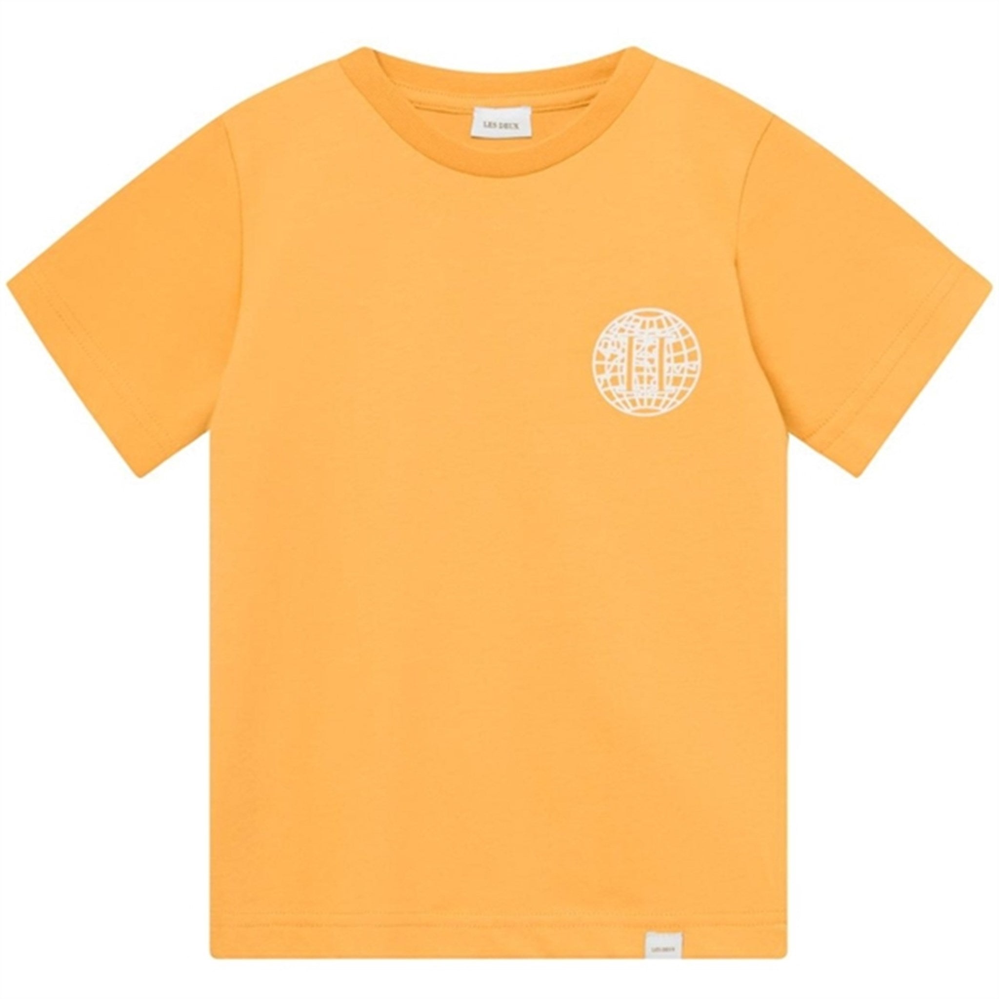 Les Deux Kids Mustard Yellow/Ivory Globe T-Shirt - Str. 110/116