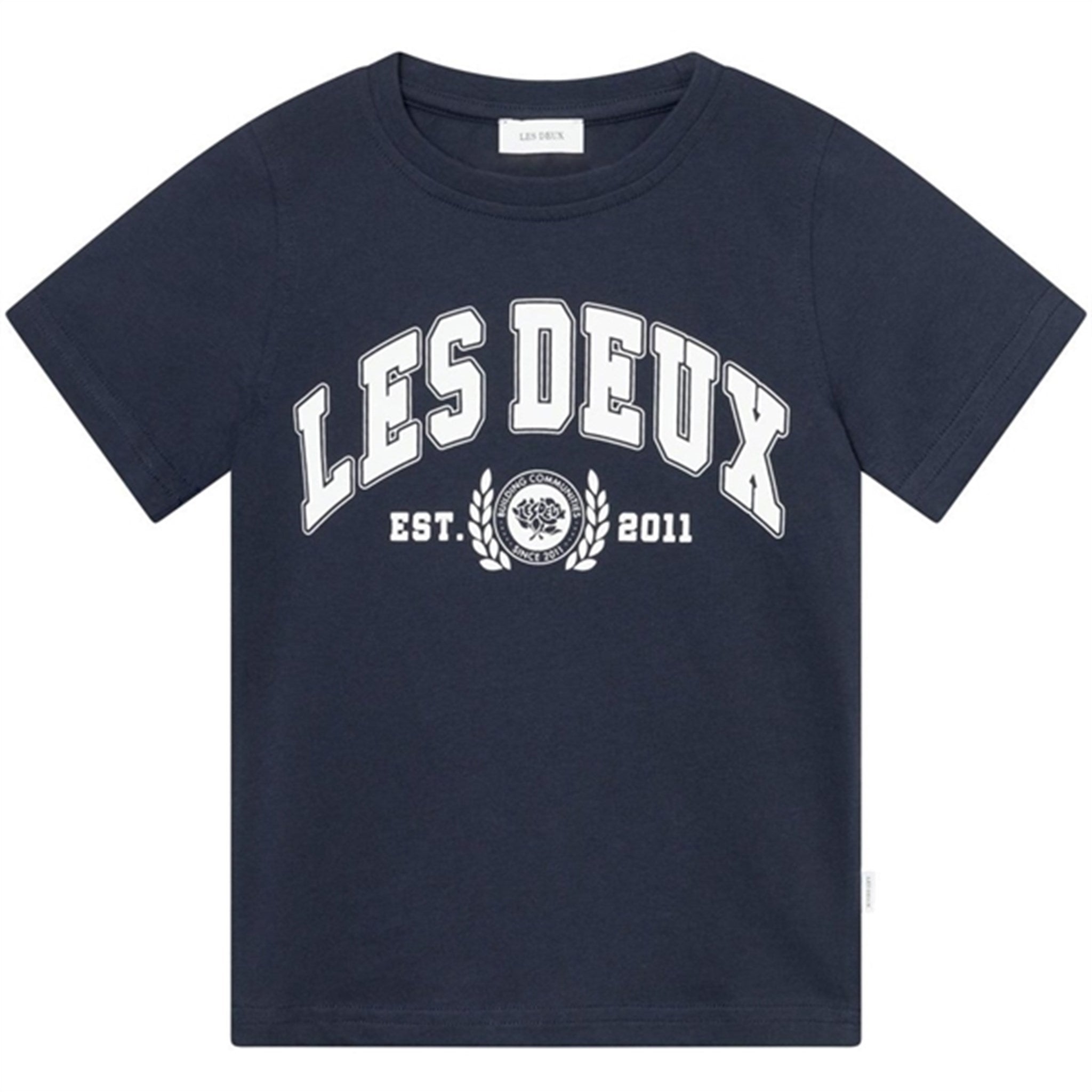 Les Deux Kids Dark Navy/Light Ivory University T-Shirt - Str. 110/116