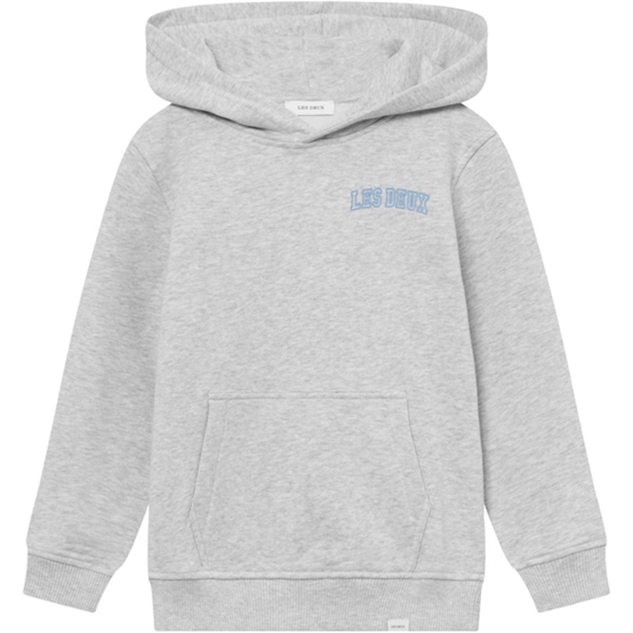 Les Deux Kids Snow Melange/Washed Denim Blue Blake Hoodie 2.0 - Str. 98/104