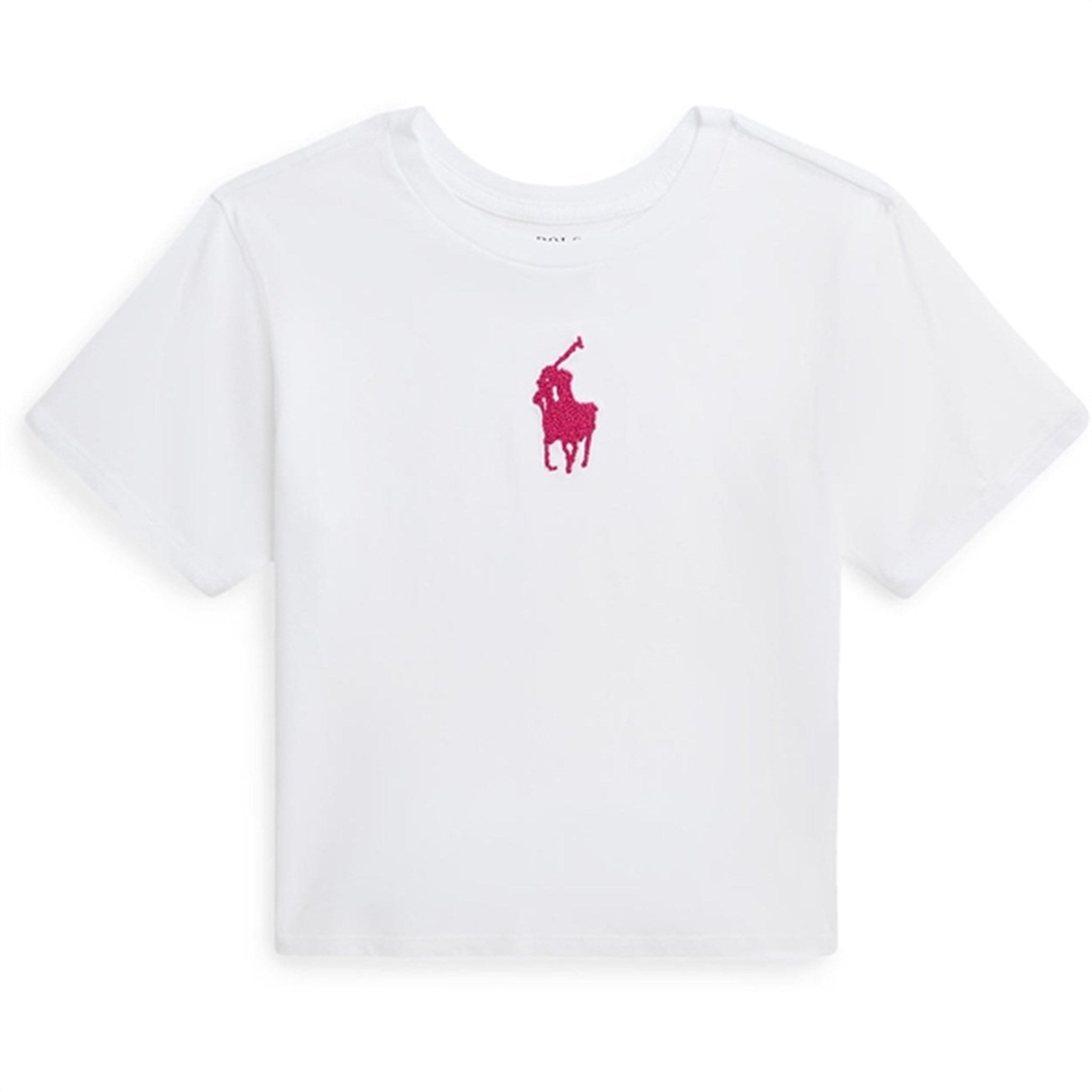 Polo Ralph Lauren Girls T-Shirt White W/ Pink Pp - Str. 3 år