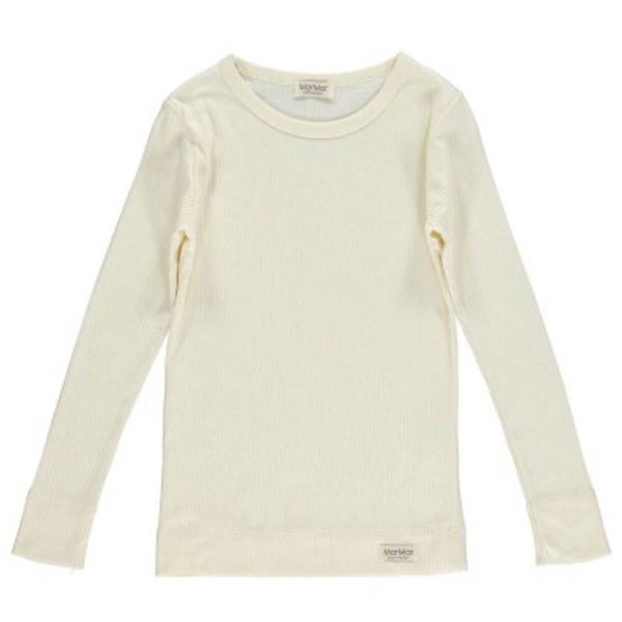 MarMar Modal T-Shirt Plain L/Æ Off White - Str. 3 år/98 cm