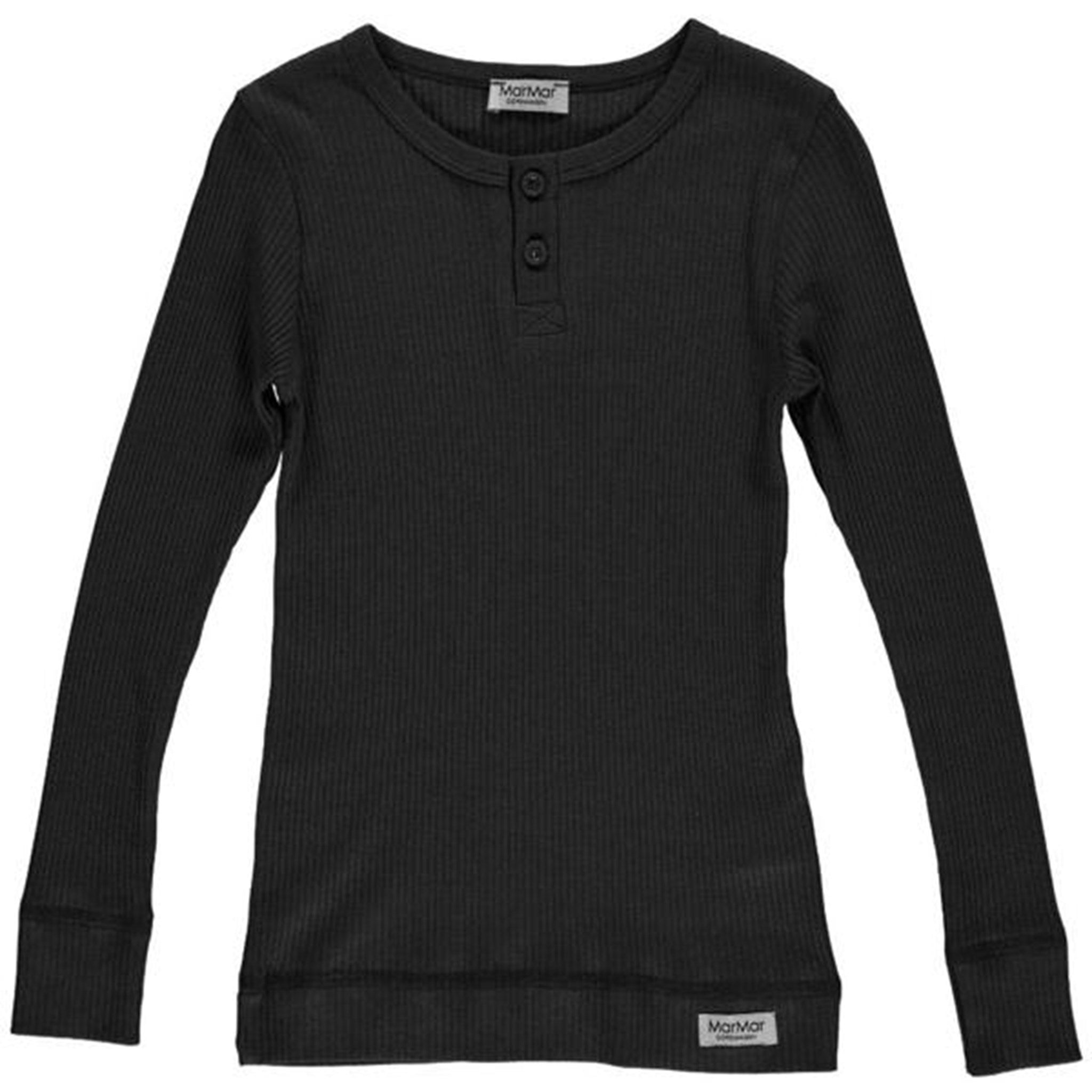 MarMar Modal T-Shirt L/Æ Black - Str. 9 år/134 cm