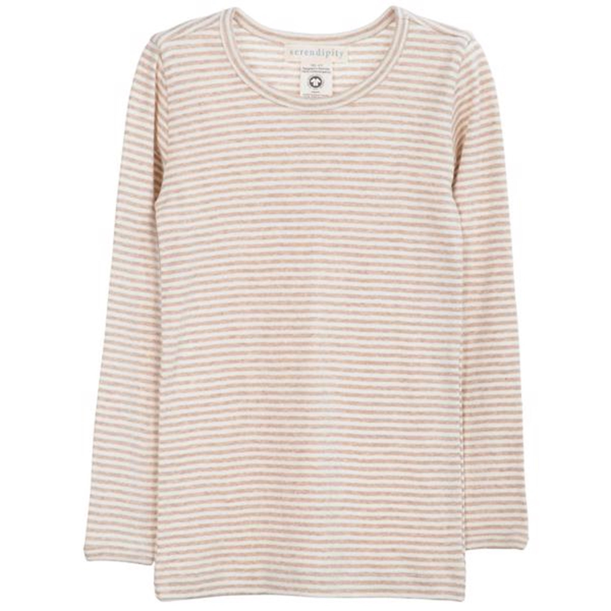 Serendipity Oat/Offwhite Slim Stripe Bluse - Str. 104 cm