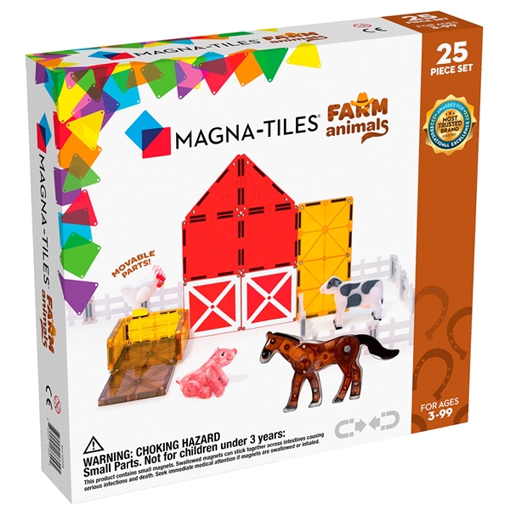 Magna-TilesÂ® Bondegårdsdyr - Magnetsæt 25 Dele