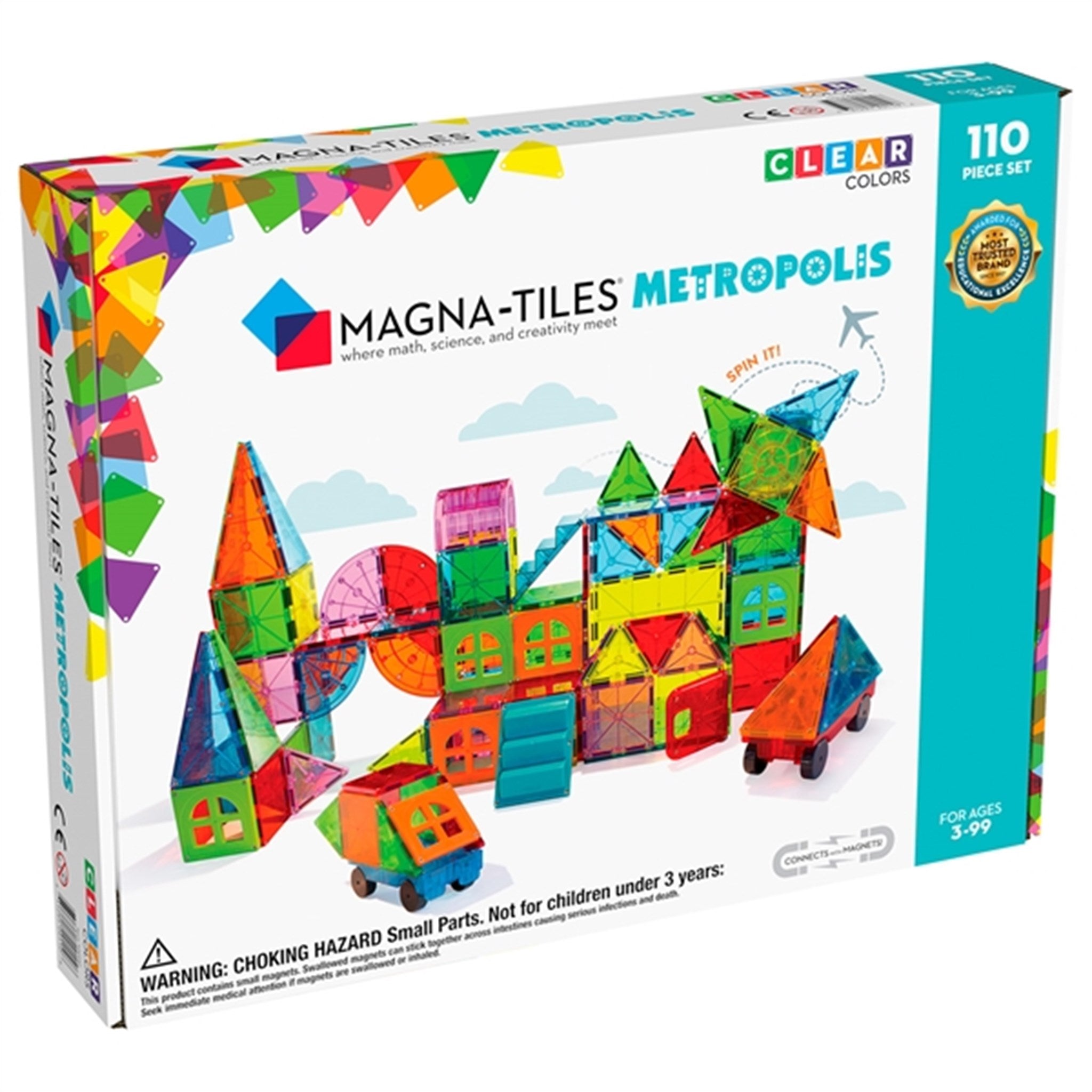 Magna-TilesÂ® Metropolis - Magnetsæt 110 Dele