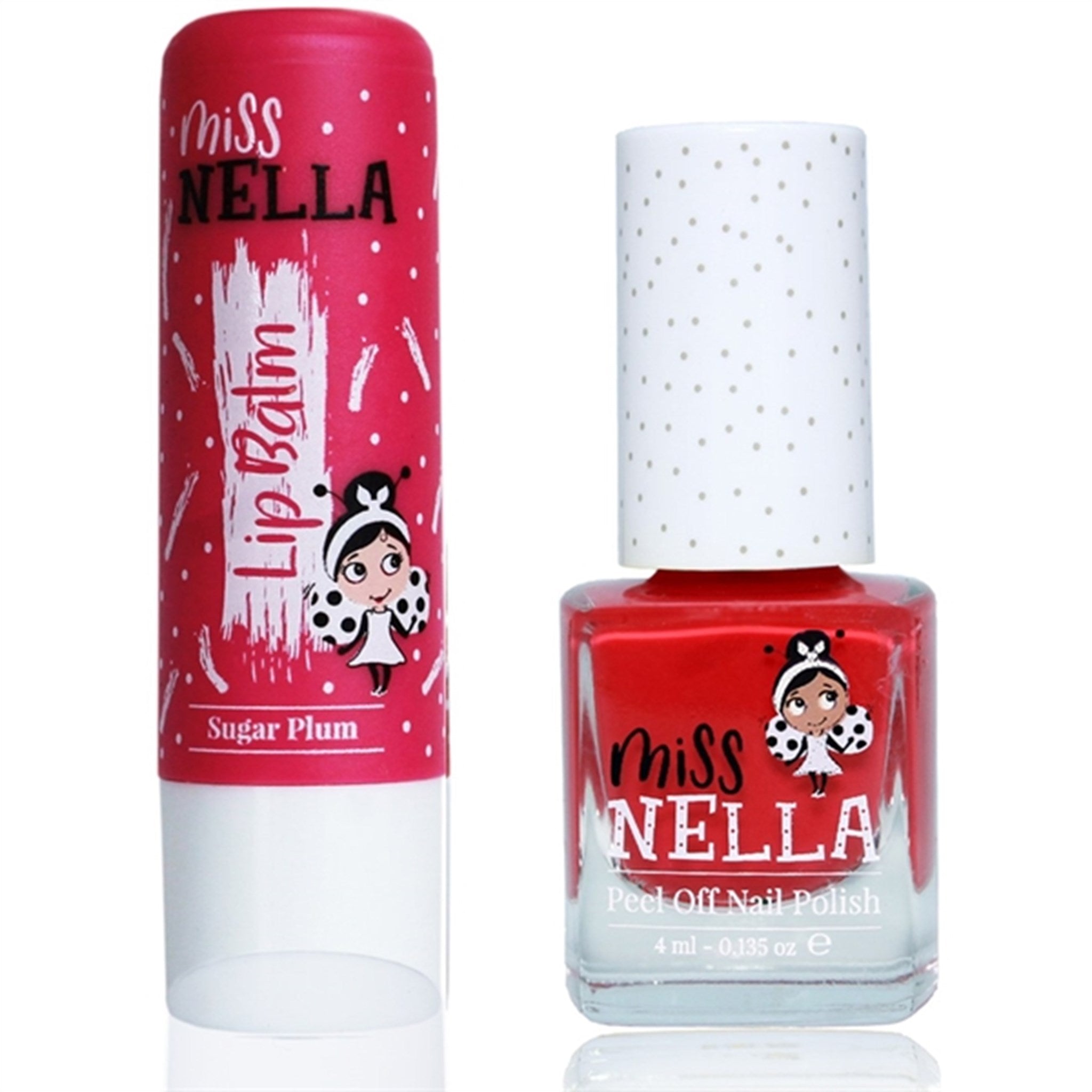 Miss Nella Lip Balm Sugar Plum + Neglelak Cheery Macaroon