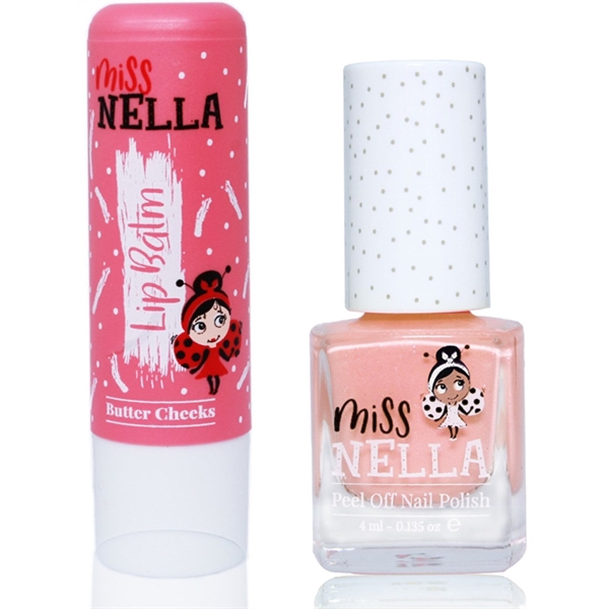 Miss Nella Lip Balm Butter Cheeks + Neglelak Peach Slushie