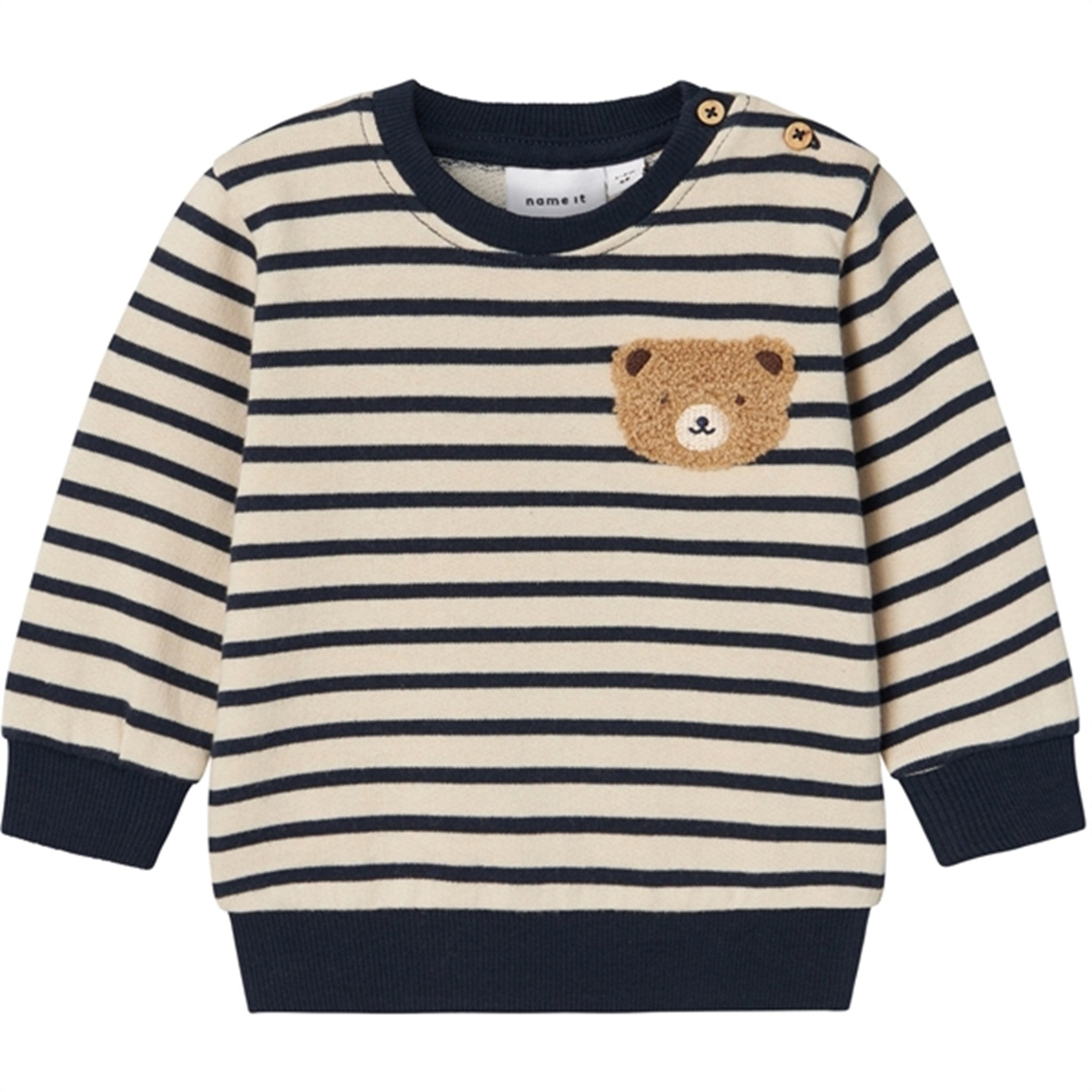 Name it Oatmeal Bearo Sweatshirt - Str. 68