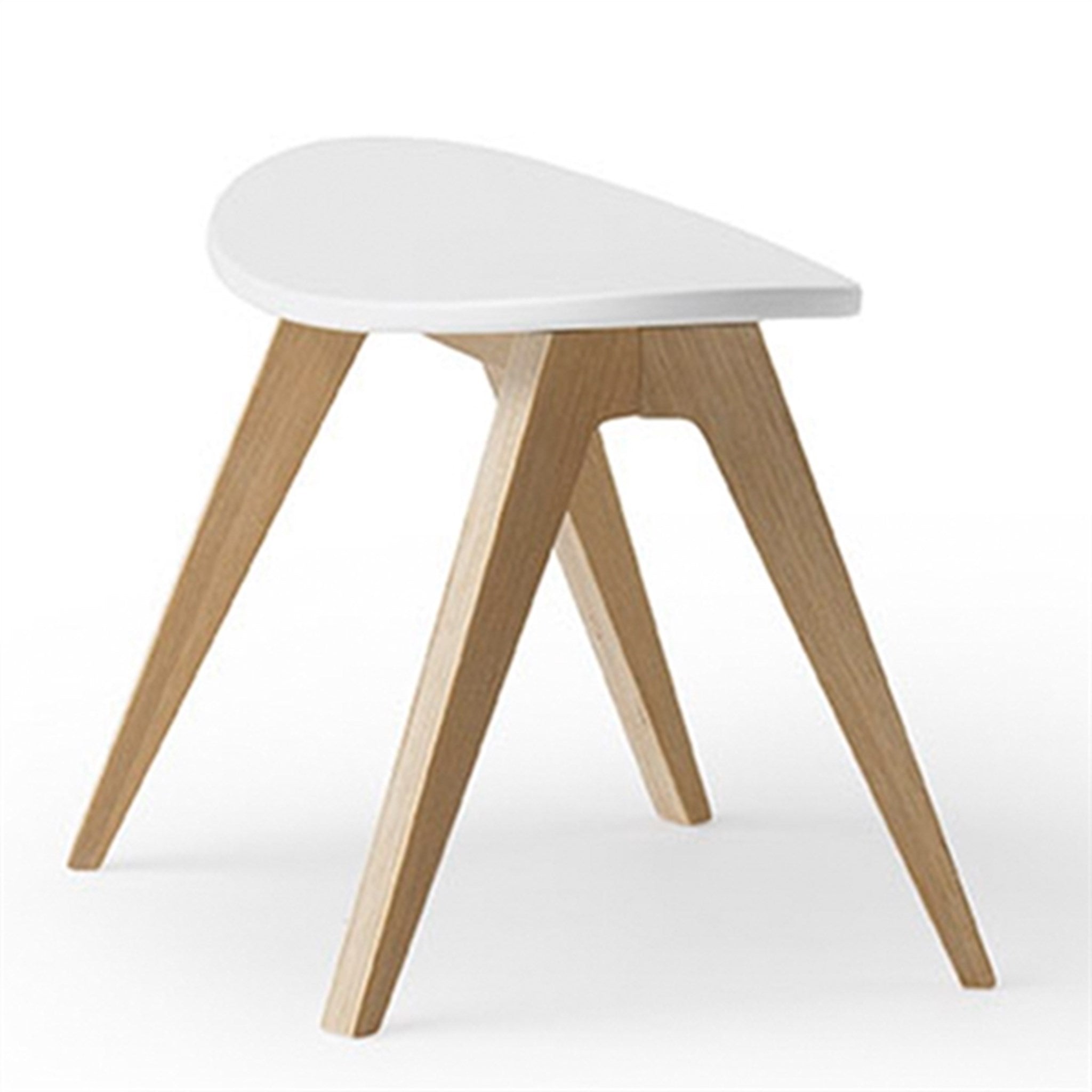 Billede af Oliver Furniture Wood Ping Pong Taburet Hvid