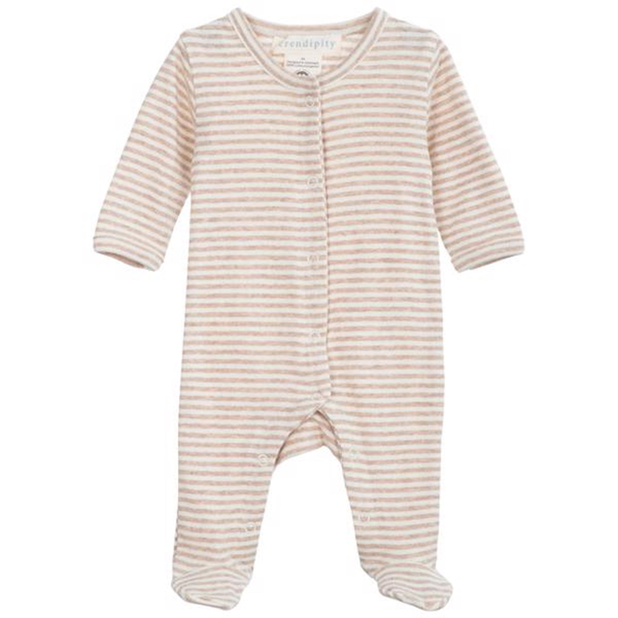 Serendipity Newborn Oat/Ecru Stripe Heldragt - Str. 44 cm