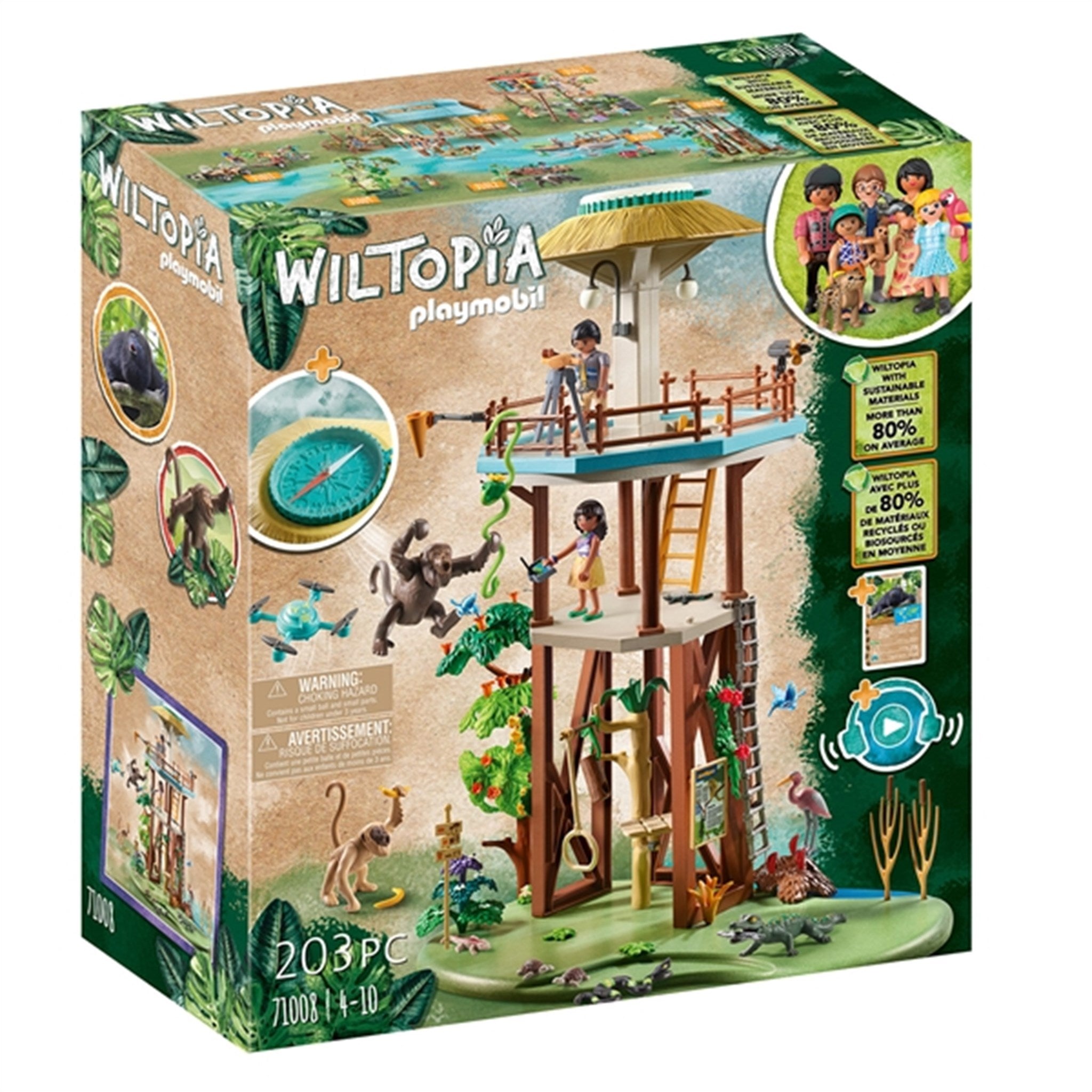 PlaymobilÂ® Wiltopia - Forskningstårn med Kompas