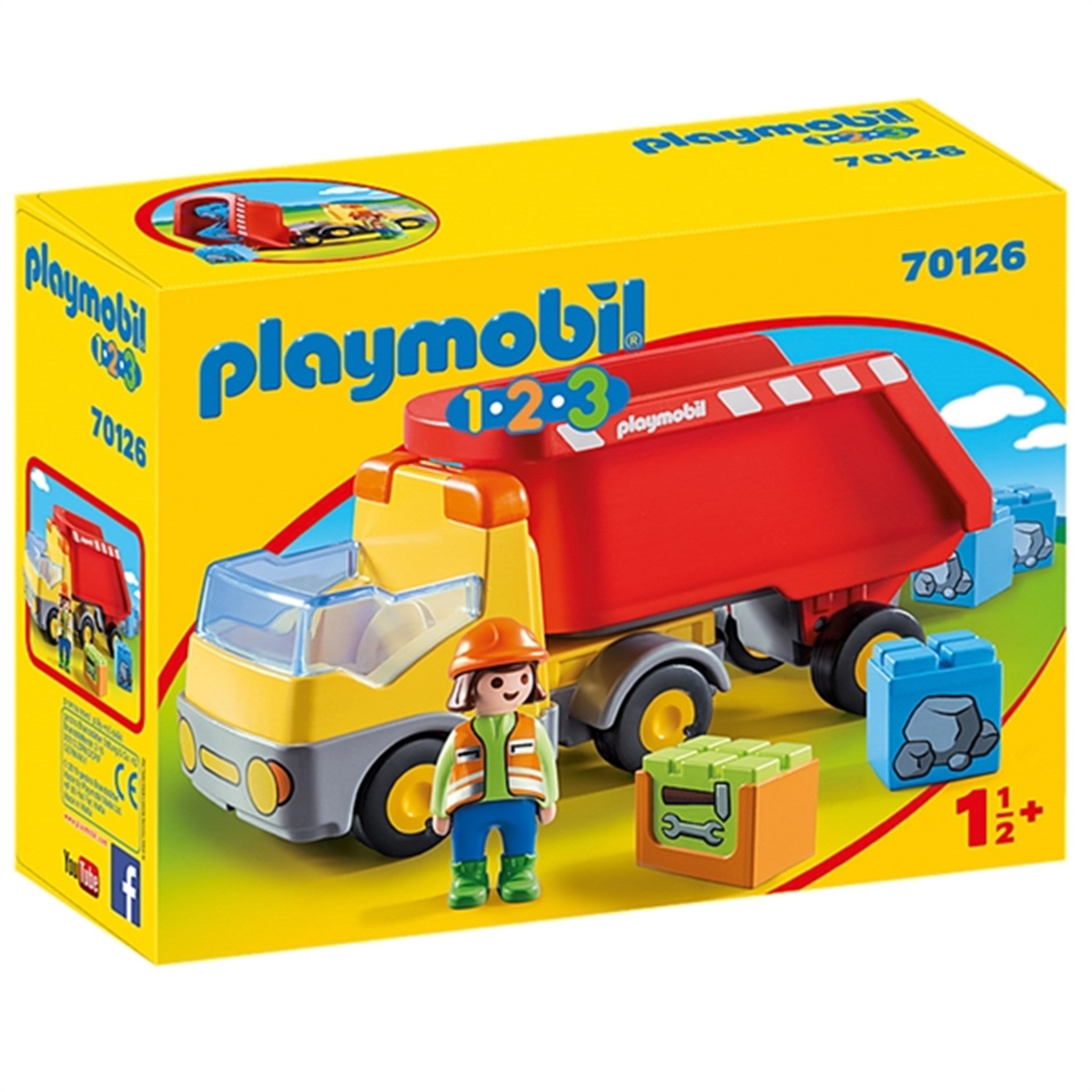 PlaymobilÂ® 1.2.3 - Lastbil med Vippelad