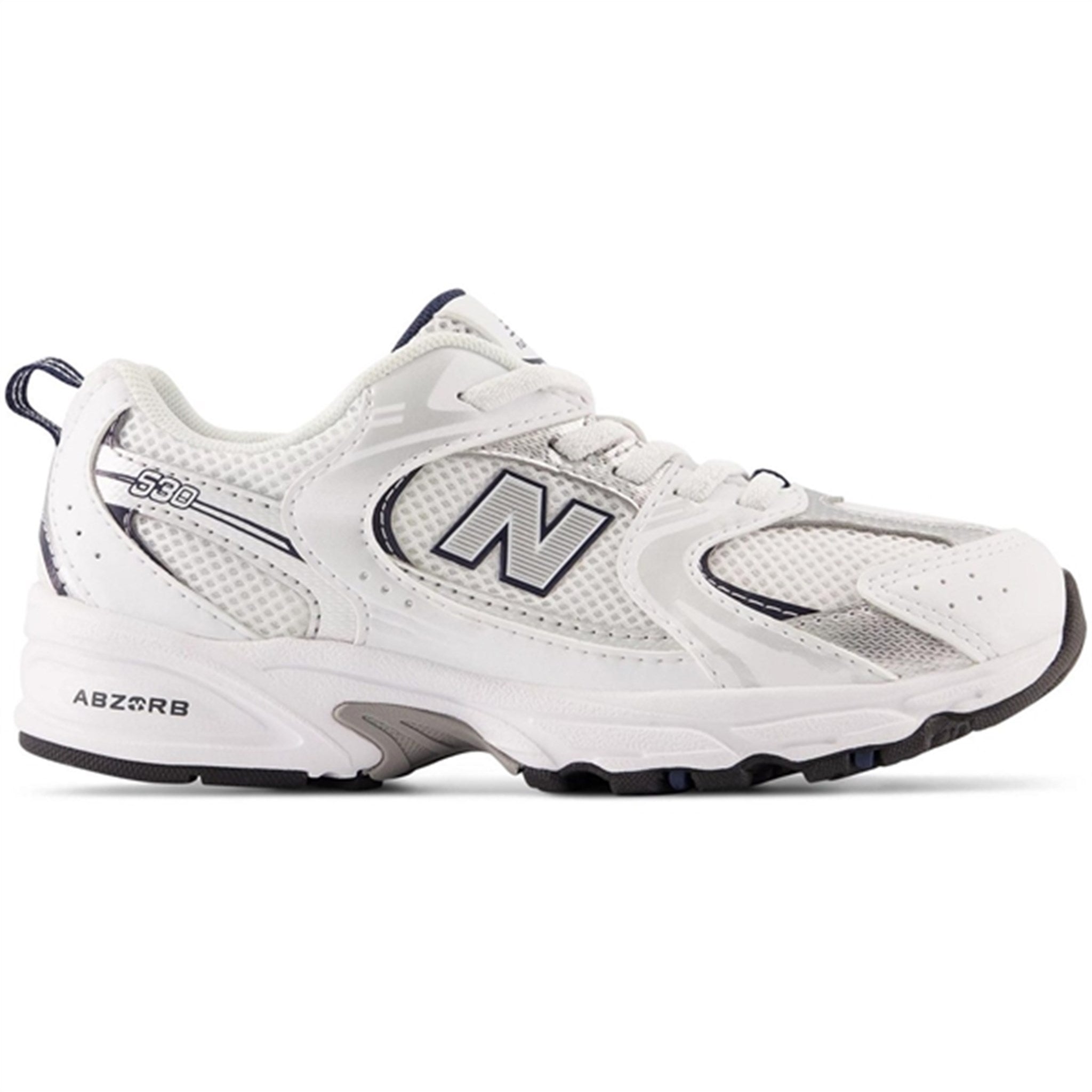 New Balance 530 Kids Bungee Lace Sneakers White - Str. 32