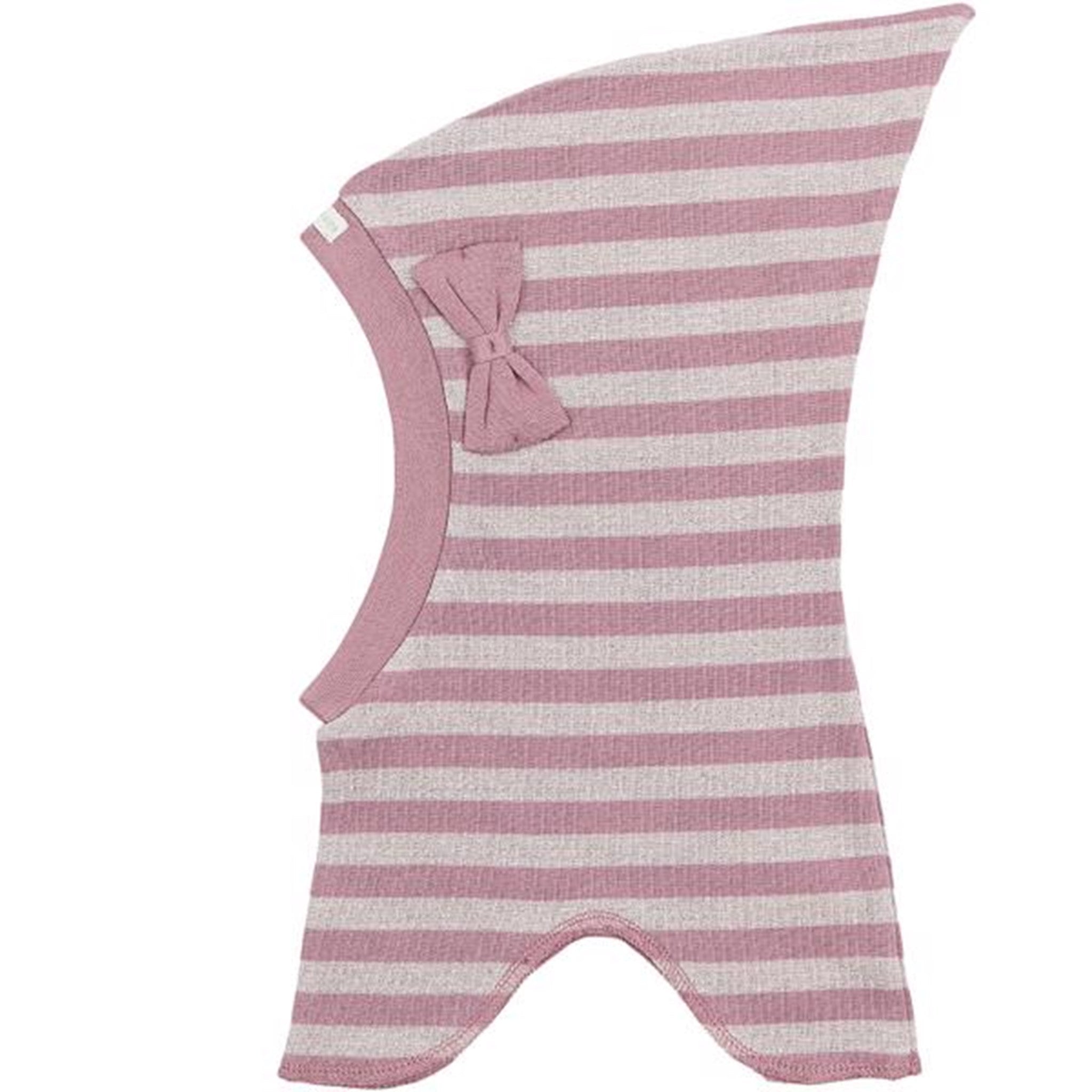 Racing Kids Top Elefanthue Sløjfe 1-lags Dusty Rose/Shimmer Rose - Str. XS/3-9 mdr