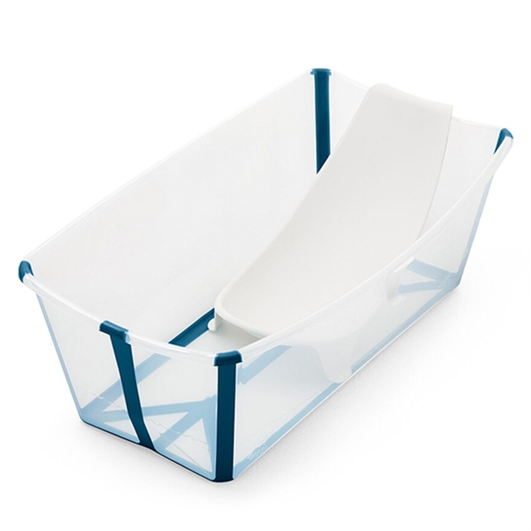 StokkeÂ® Flexi BathÂ® Babybadekar m. Newborn Support Transparent Blue