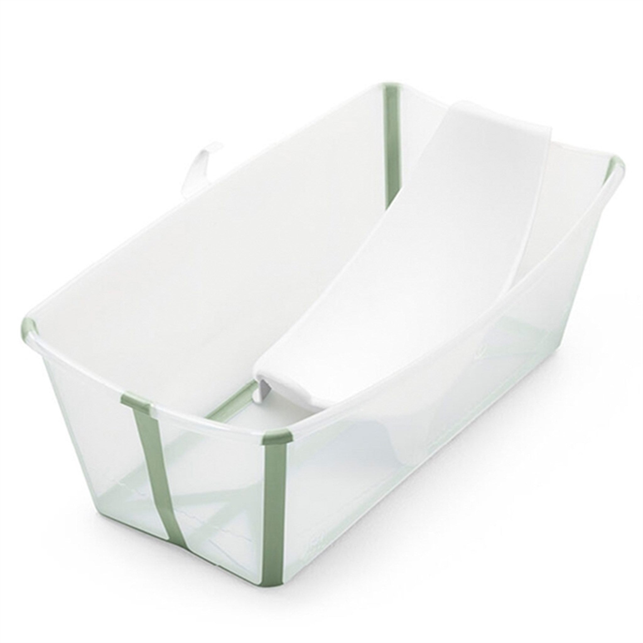 StokkeÂ® Flexi BathÂ® Babybadekar m. Newborn Support Transparent Green