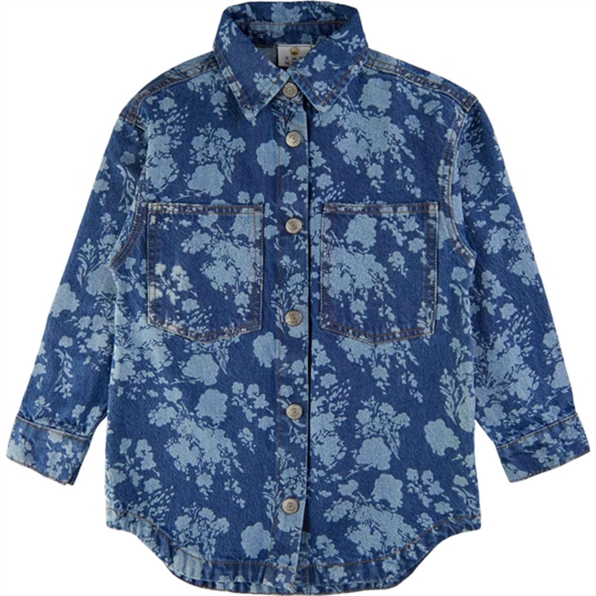 THE NEW Blue Denim Florana Denim Skjorte - Str. 15/16 år