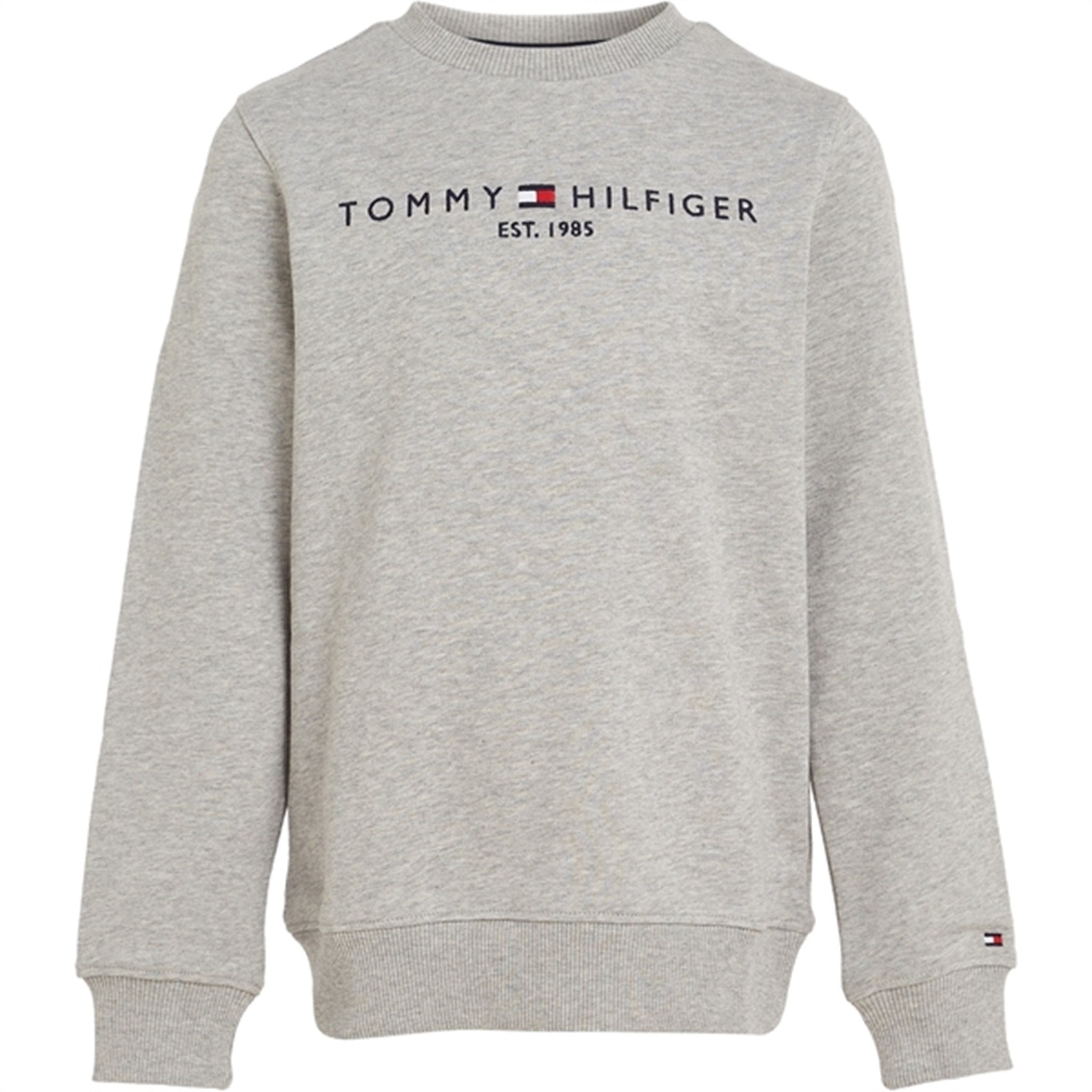 Tommy Hilfiger Essential Sweatshirt Light Grey Heather - Str. 14 år