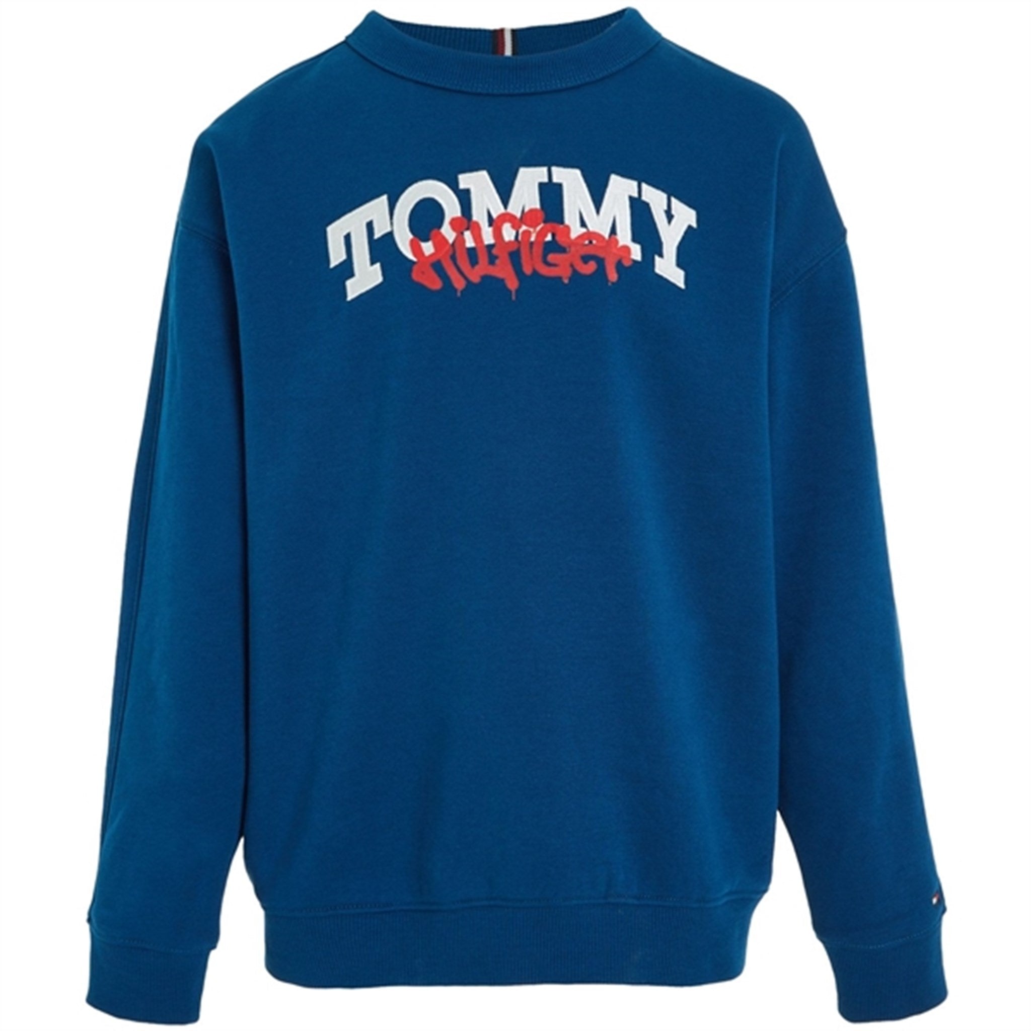 Tommy Hilfiger Graffiti Sweatshirt Deep Indigo - Str. 6 år