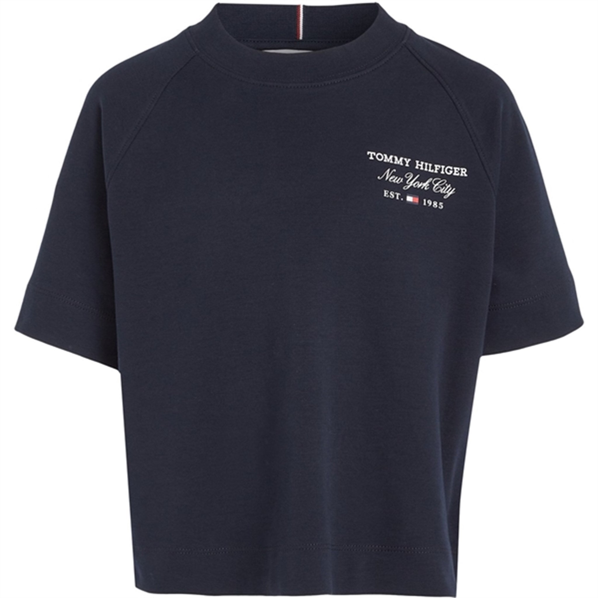 Tommy Hilfiger Script T-Shirt Desert Sky - Str. 8 år