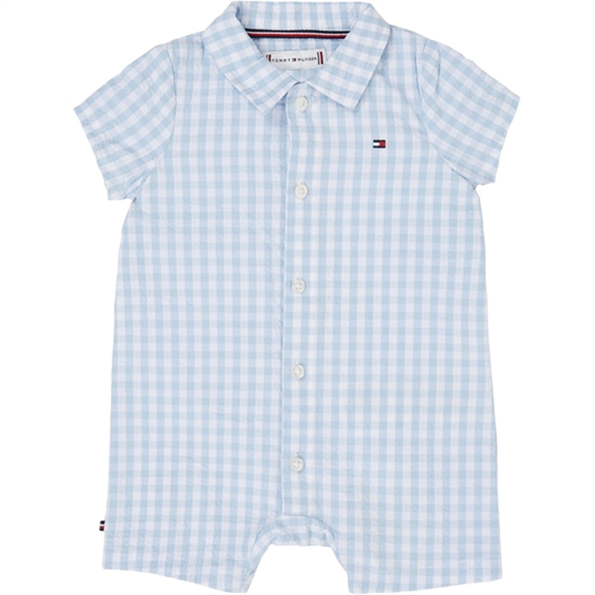 Tommy Hilfiger Baby Gingham Sommerdragt White / Blue Check - Str. 68