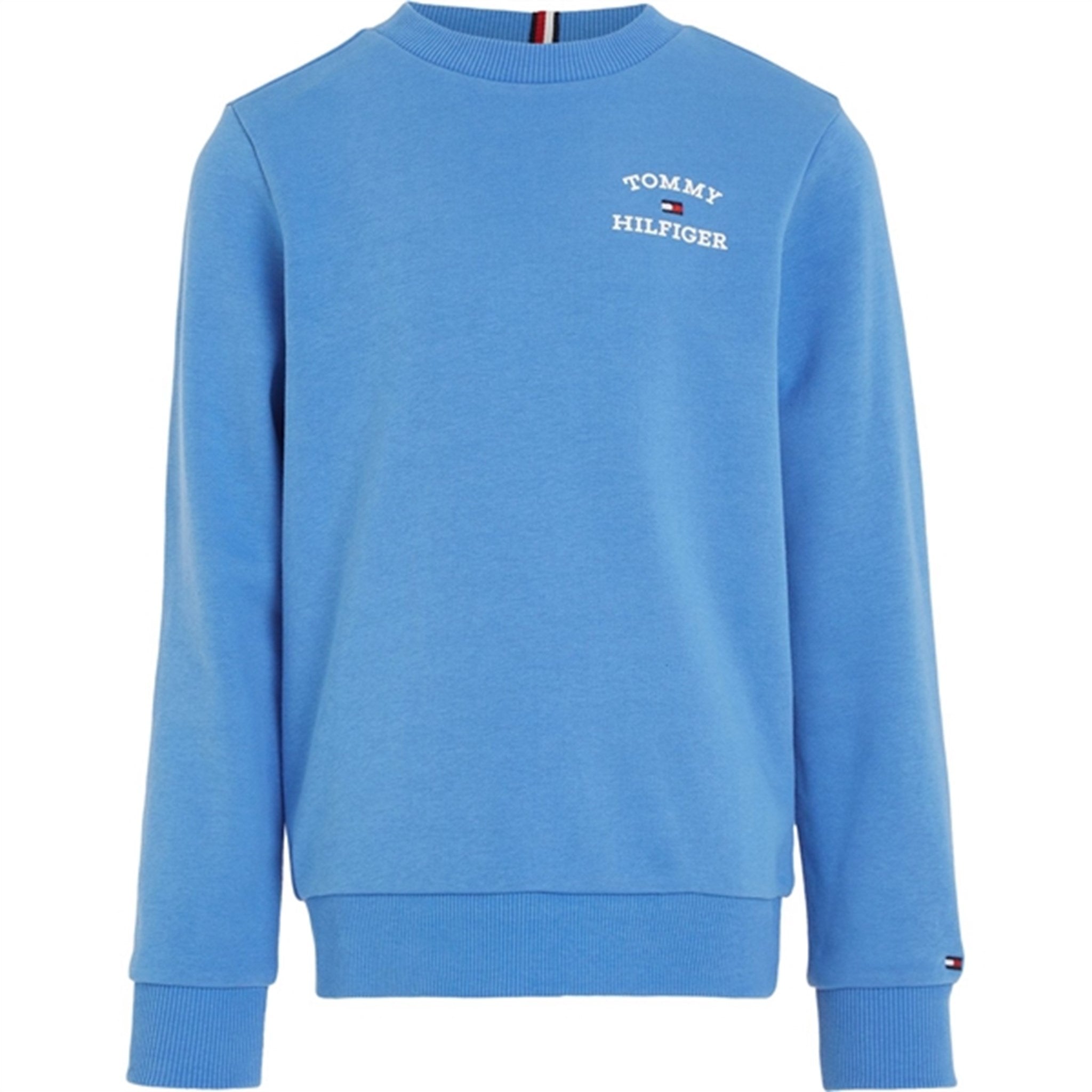 Tommy Hilfiger TH Logo Sweatshirt Blue Spell - Str. 128 cm/8 år