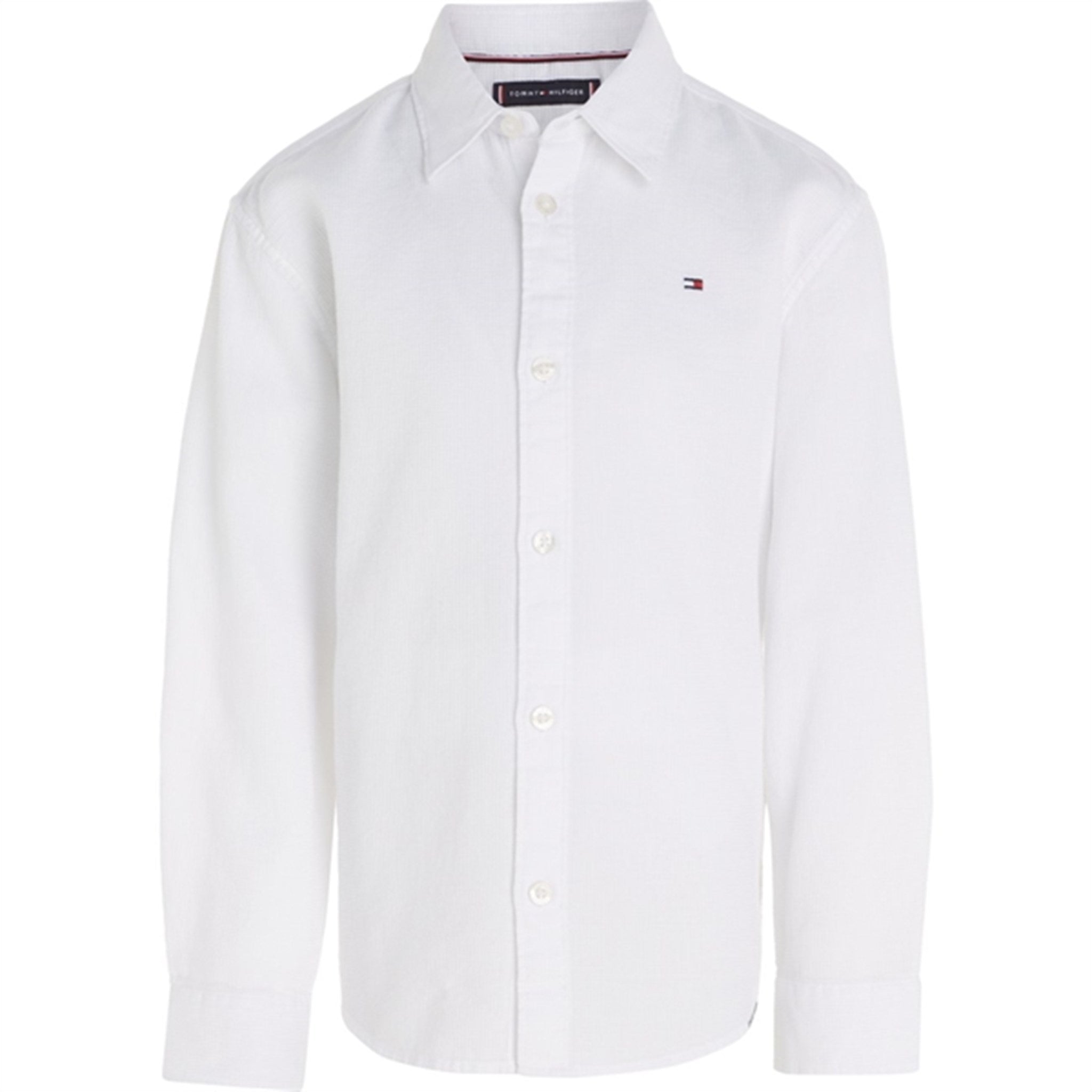 Tommy Hilfiger Solid Waffle Skjorte White - Str. 16 år