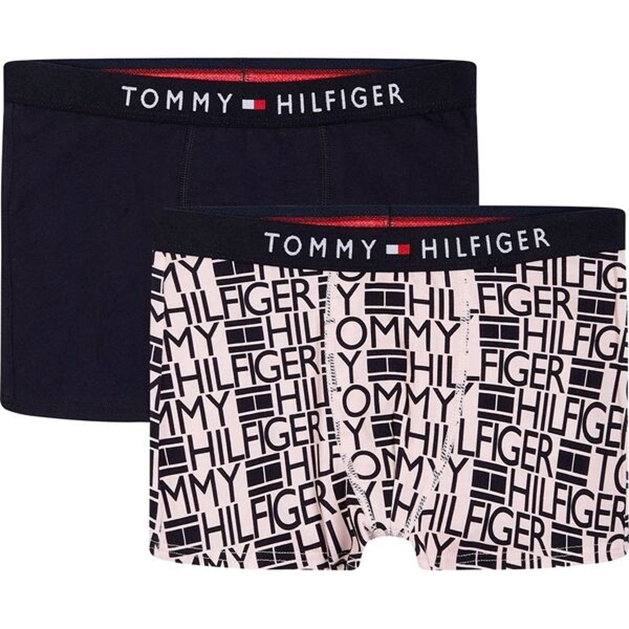 Tommy Hilfiger Boxershorts 2-pak Flag/Logo/Desert Sky - Str. 12-14 år