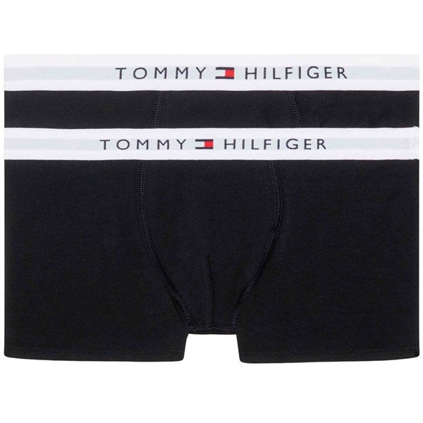 Tommy Hilfiger Boksershorts 2-Pak Black / Black - Str. 6-7 år